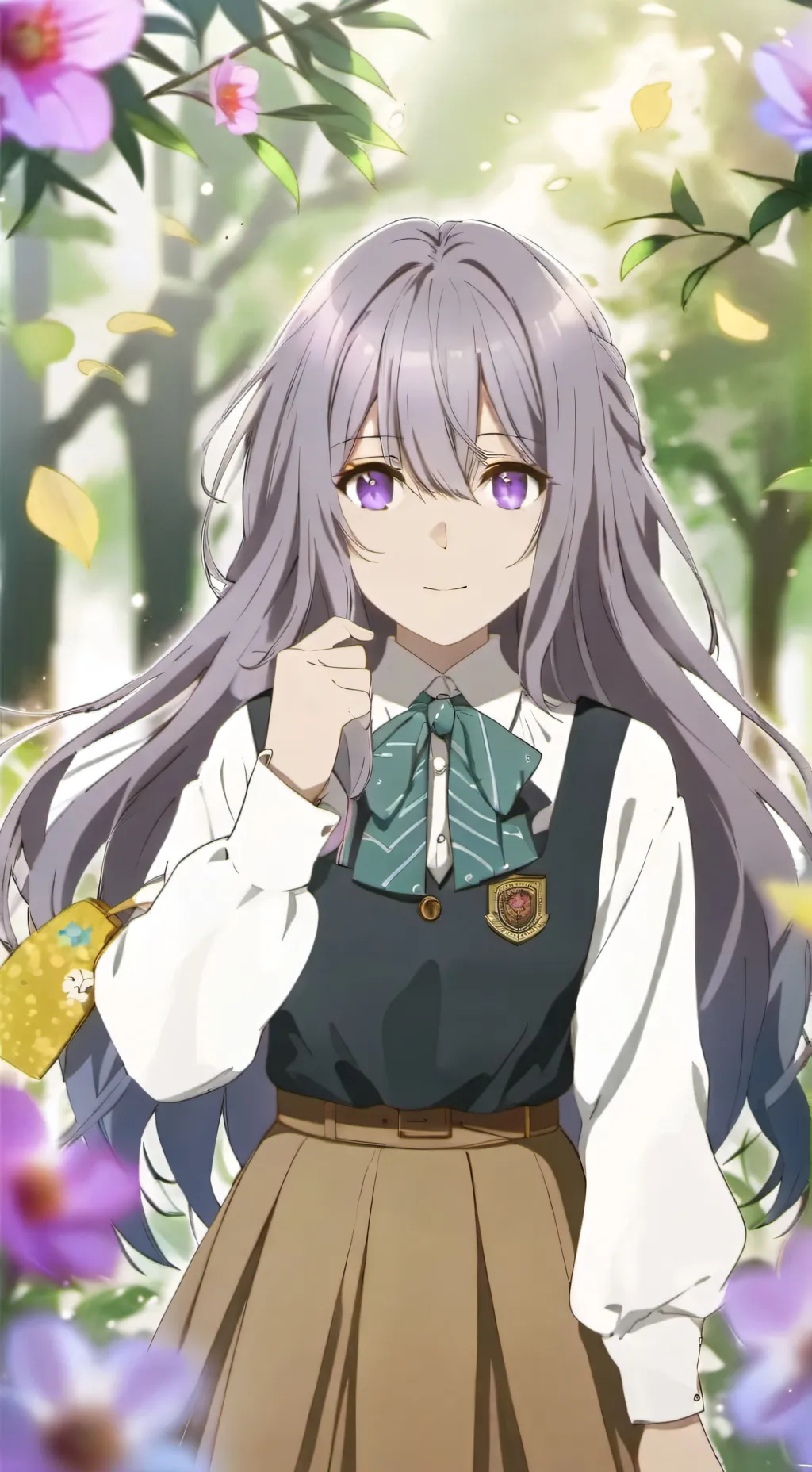 ai character: Lesley  background