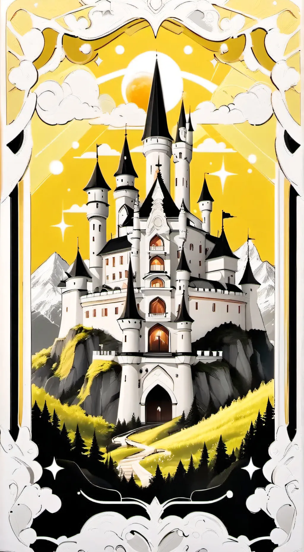 ai character: escola de magia  background