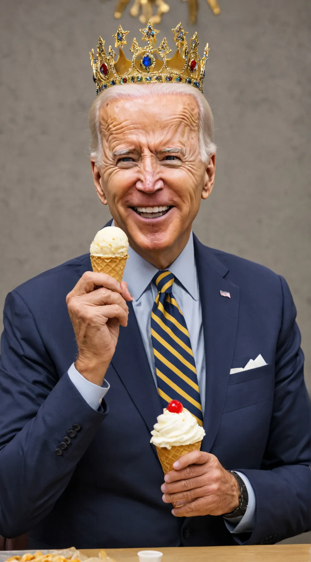 ai character: Joe Biden  background