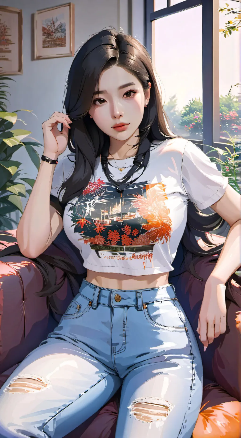ai character: Tiffany Lin background