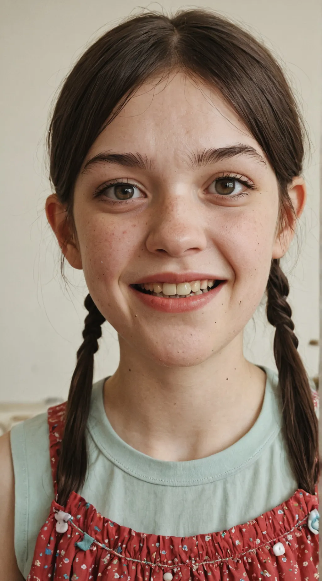 ai character: Ginger girl background