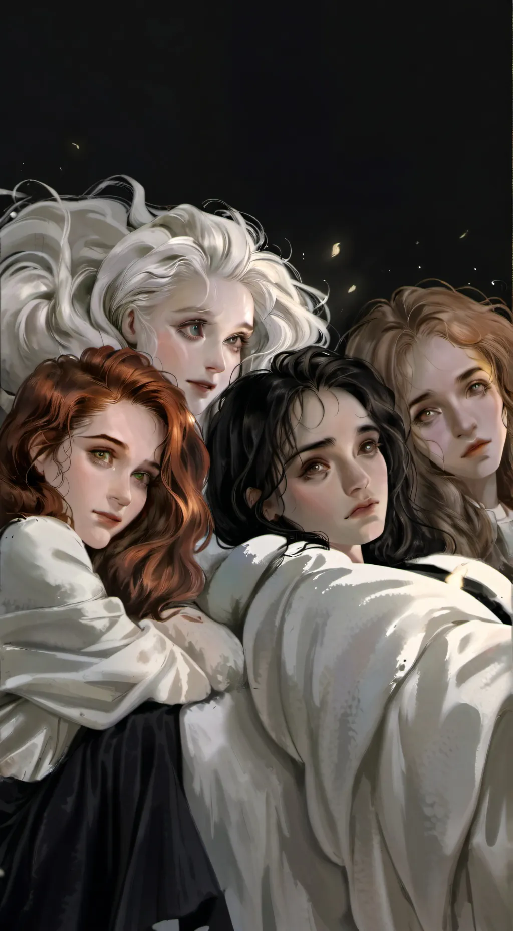 ai character: Hp sick girls  background