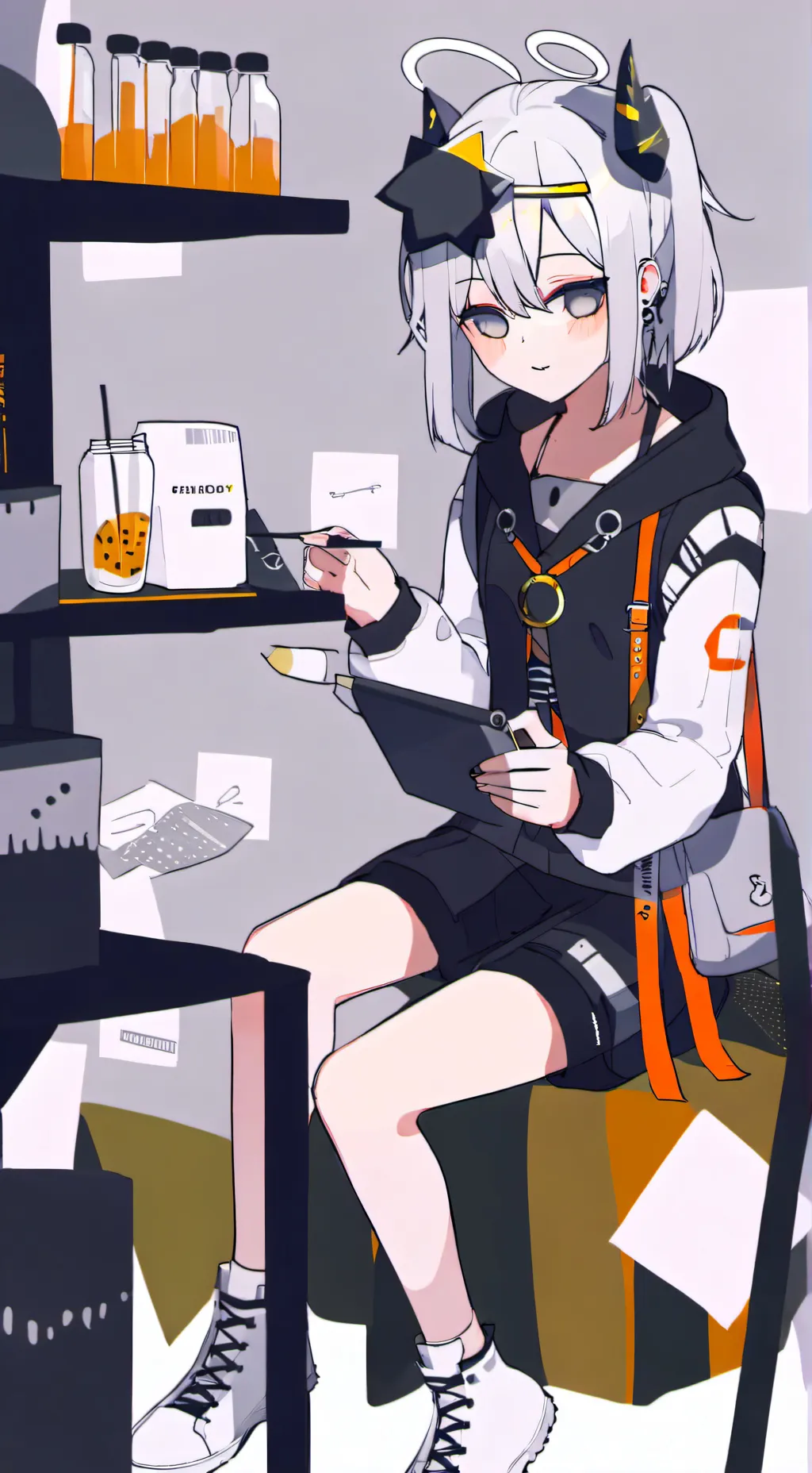 ai character: aurora background