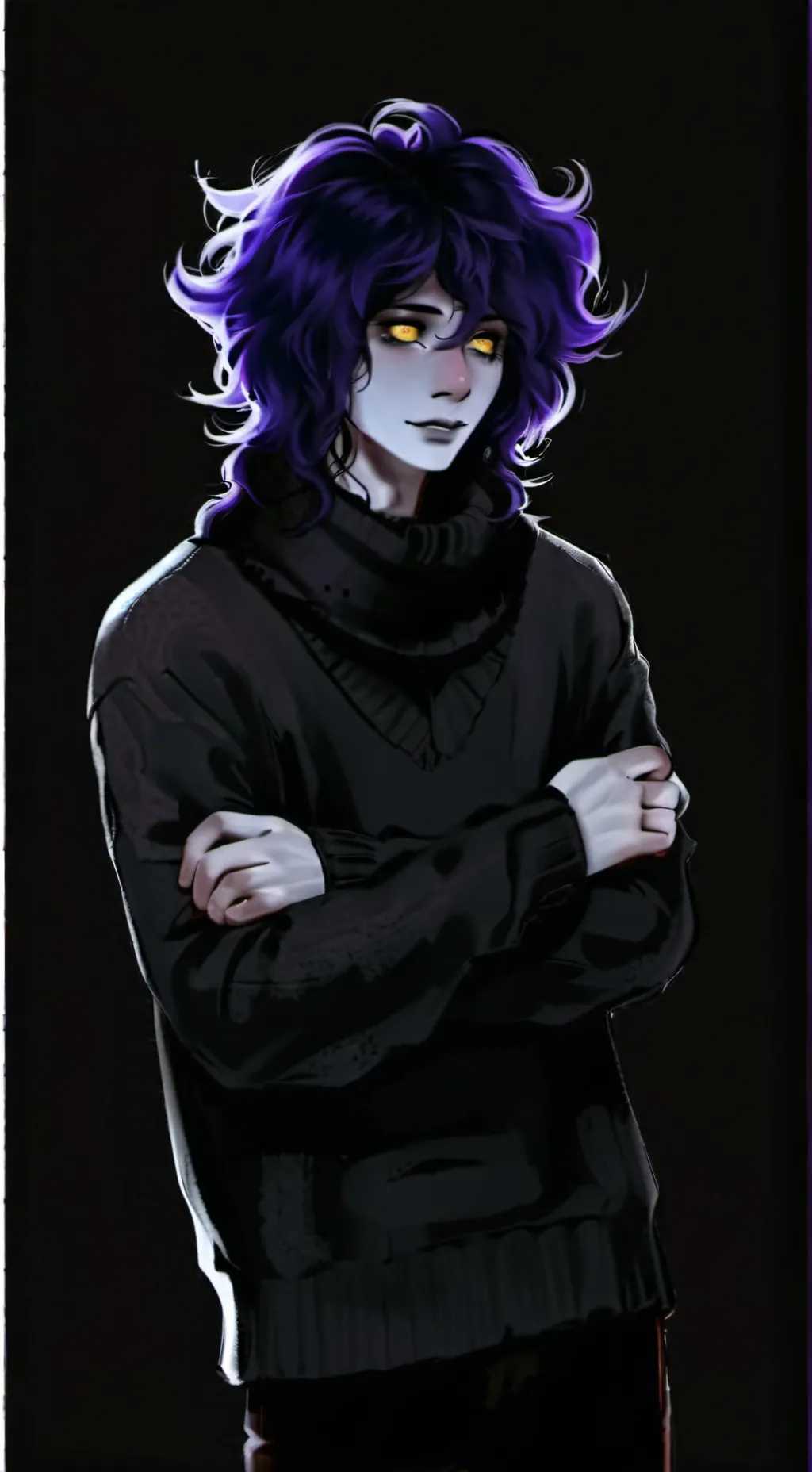 ai character: Skips Shadely💜 background