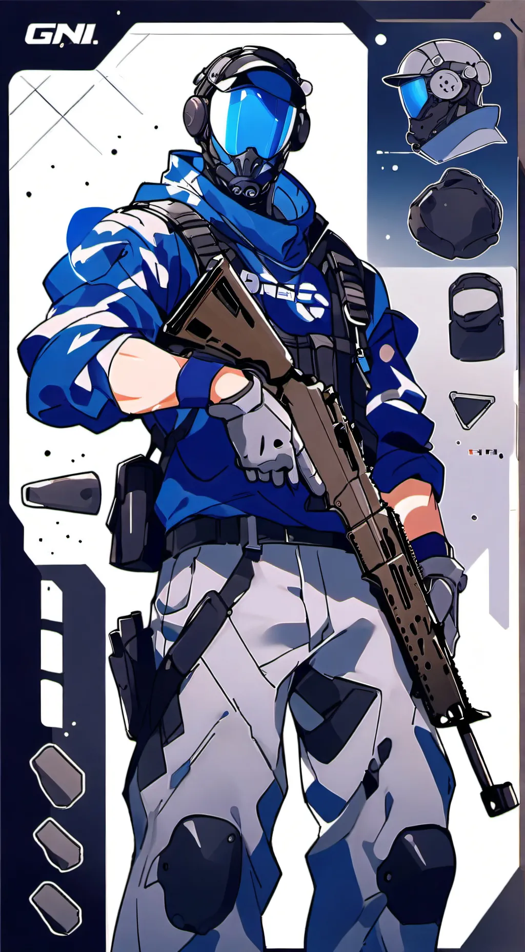 ai character: David garner  background