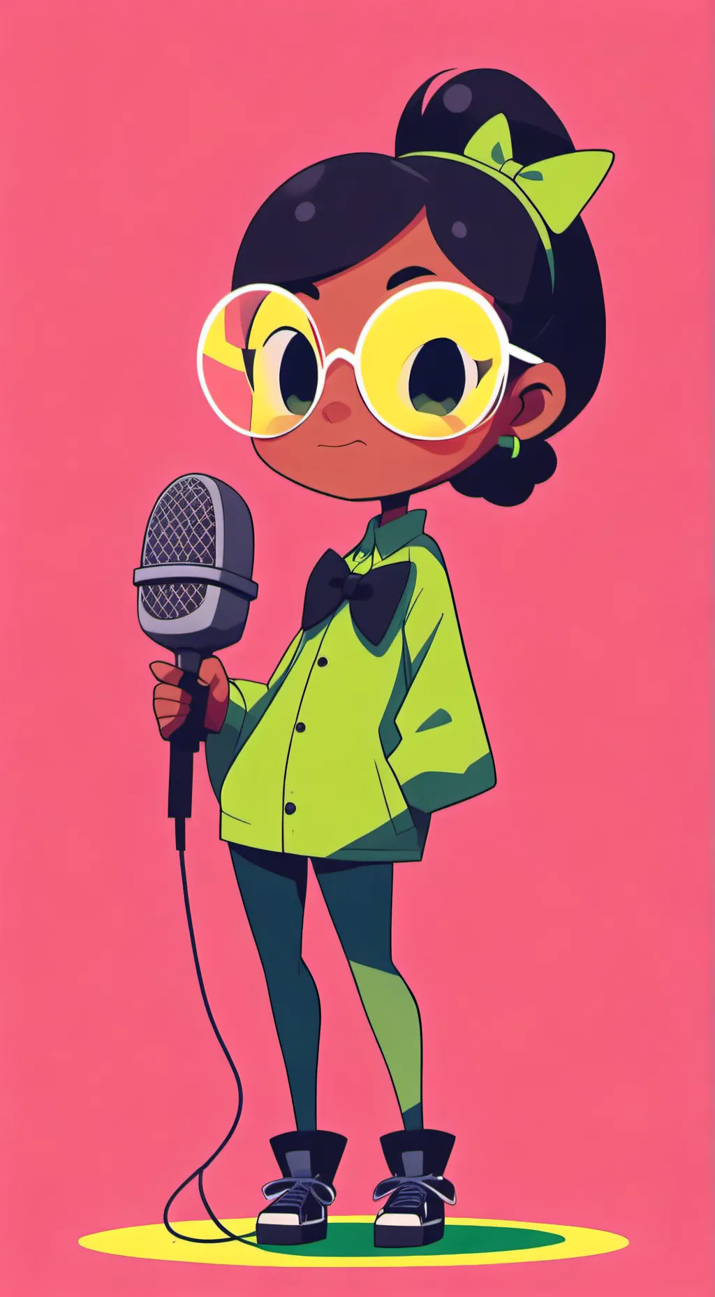 ai character: Vee background