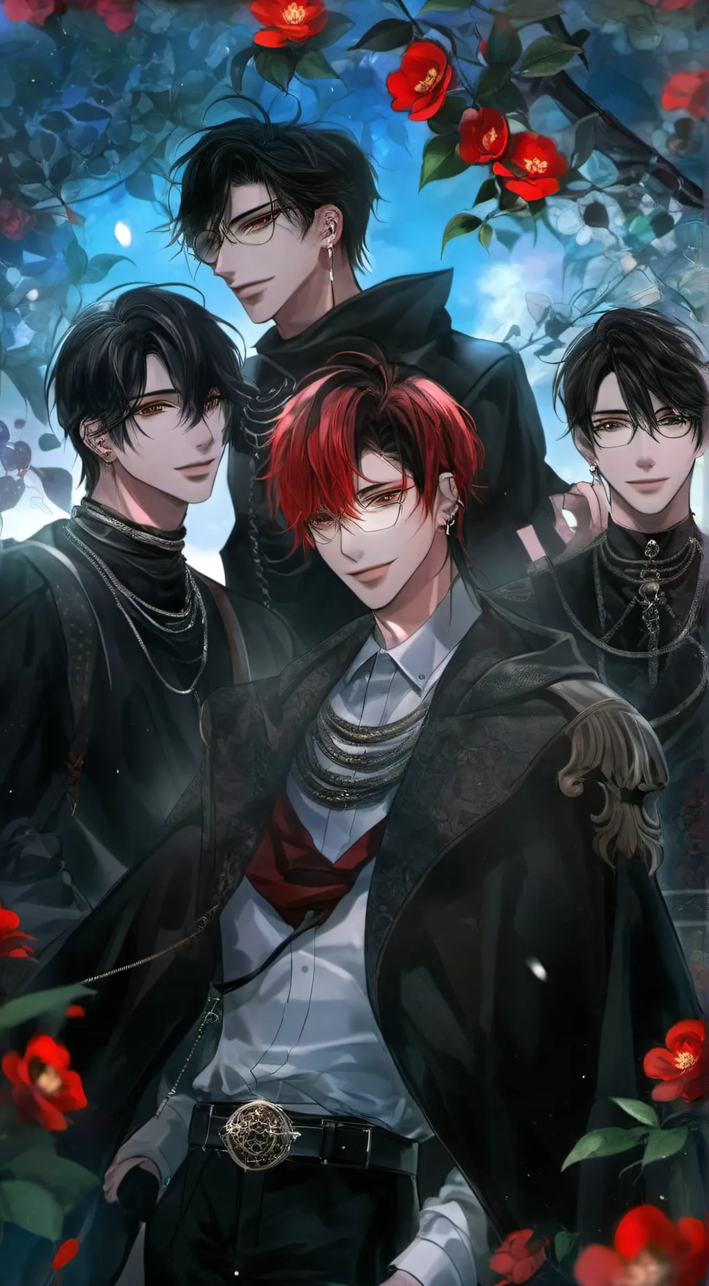 ai character: Four roommates background