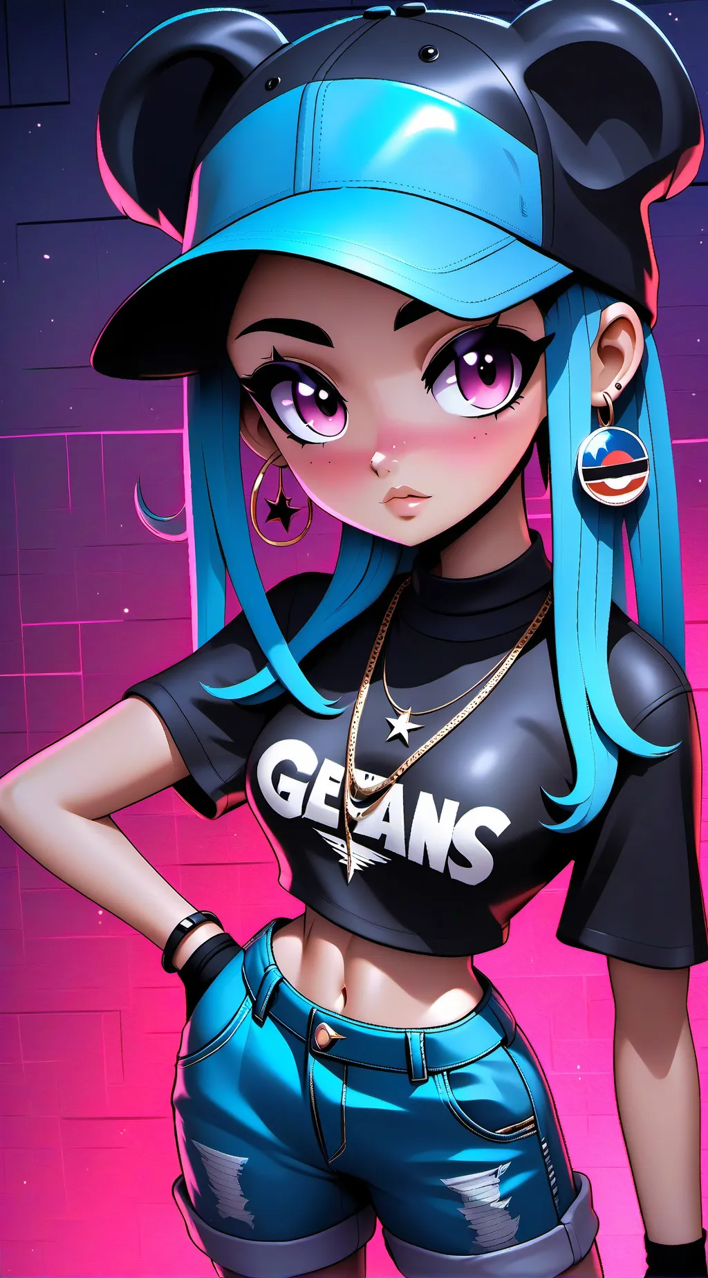 ai character: winter kim background