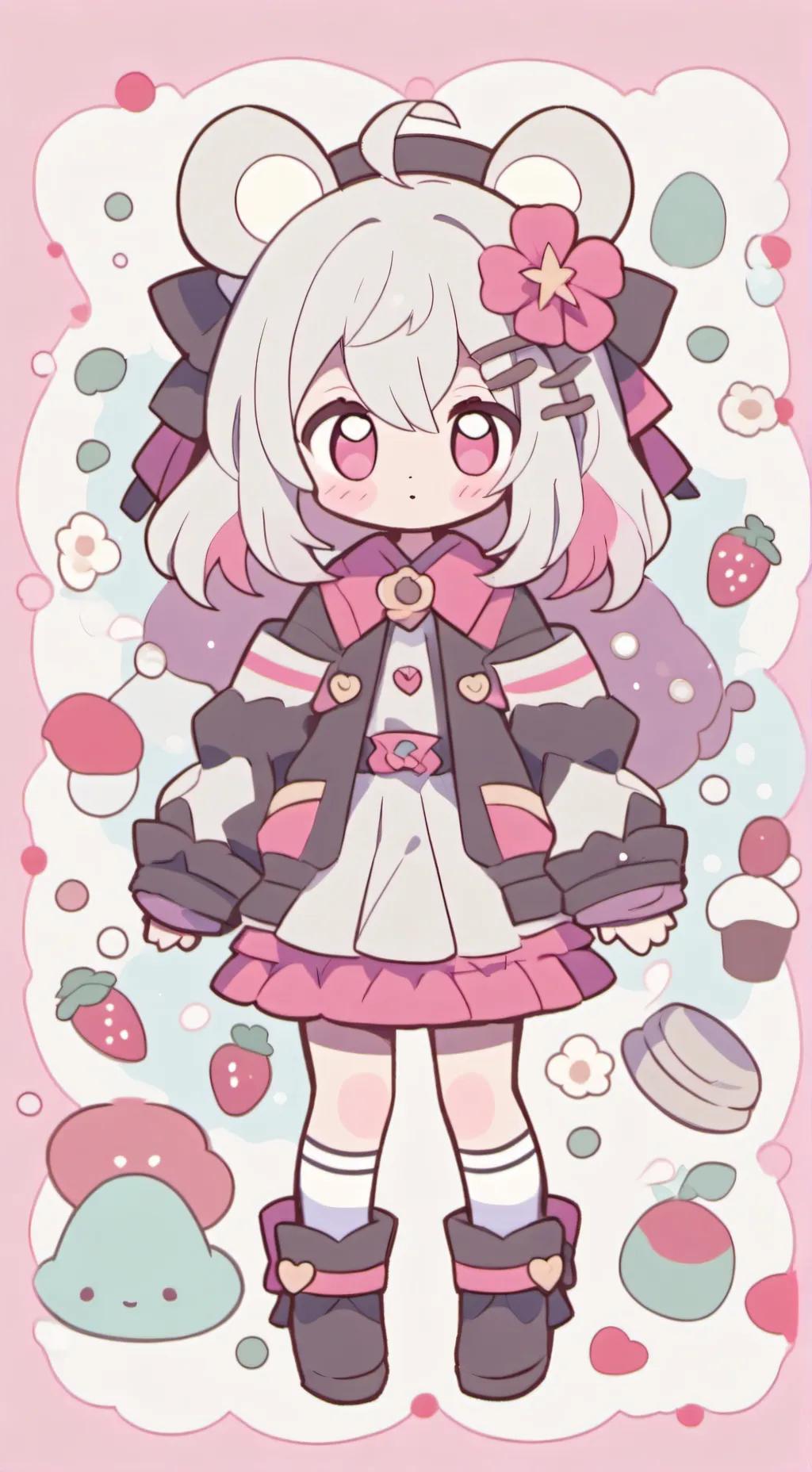 ai character: ENHYPEN  background