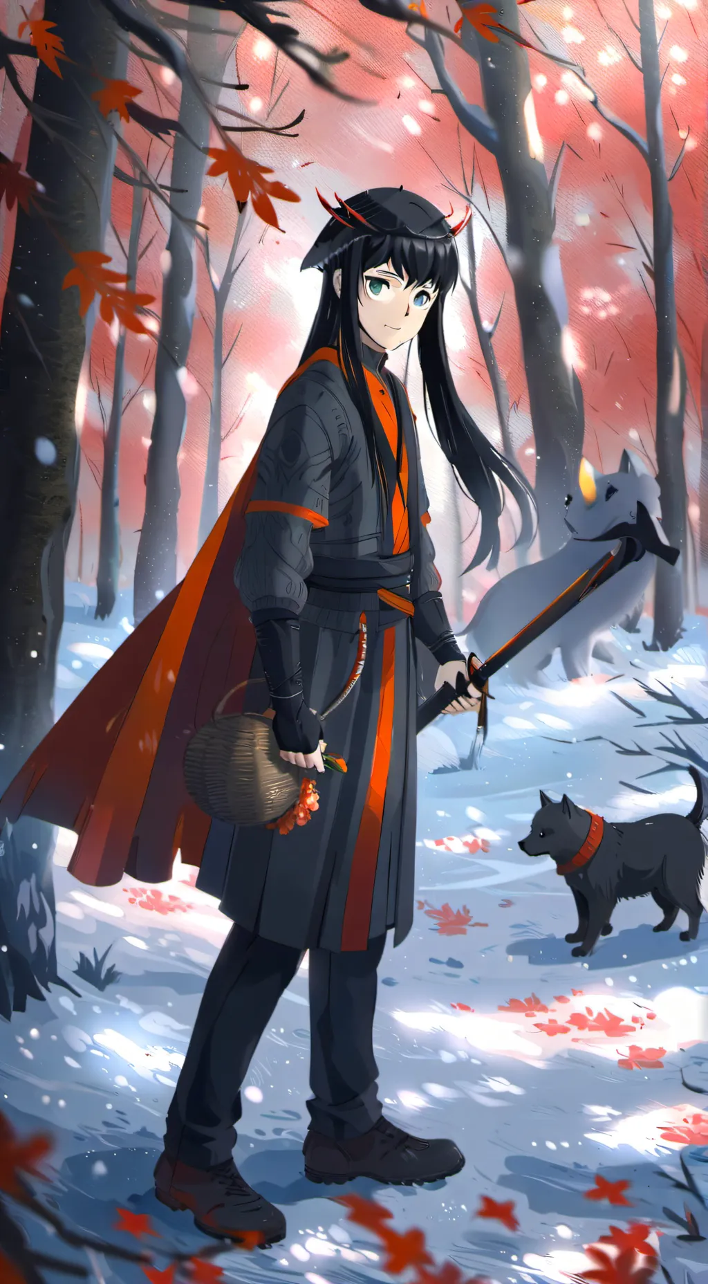 ai character: Tokito  background