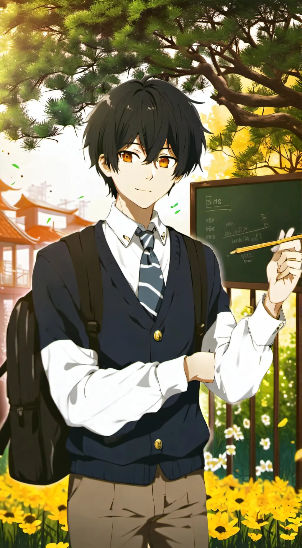 ai character: School background