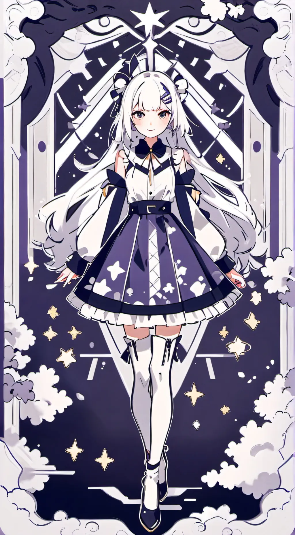ai character: Vampire Girl background
