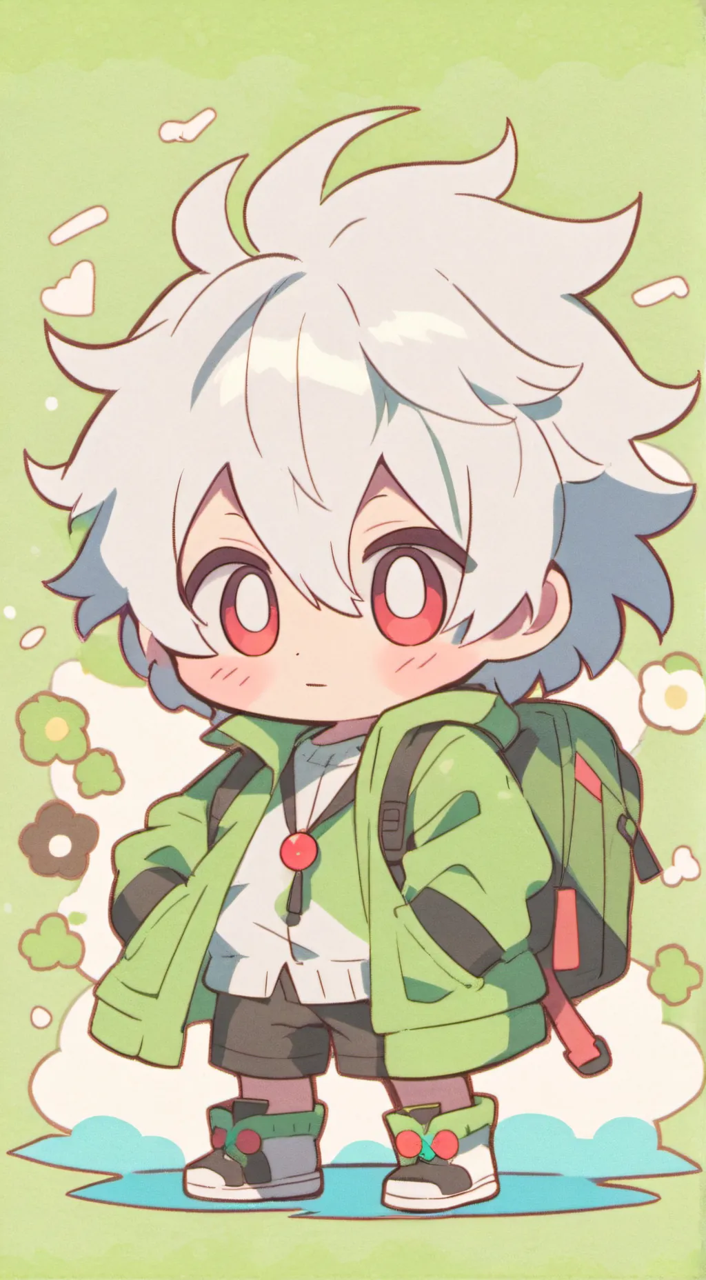 ai character: heat worm  background