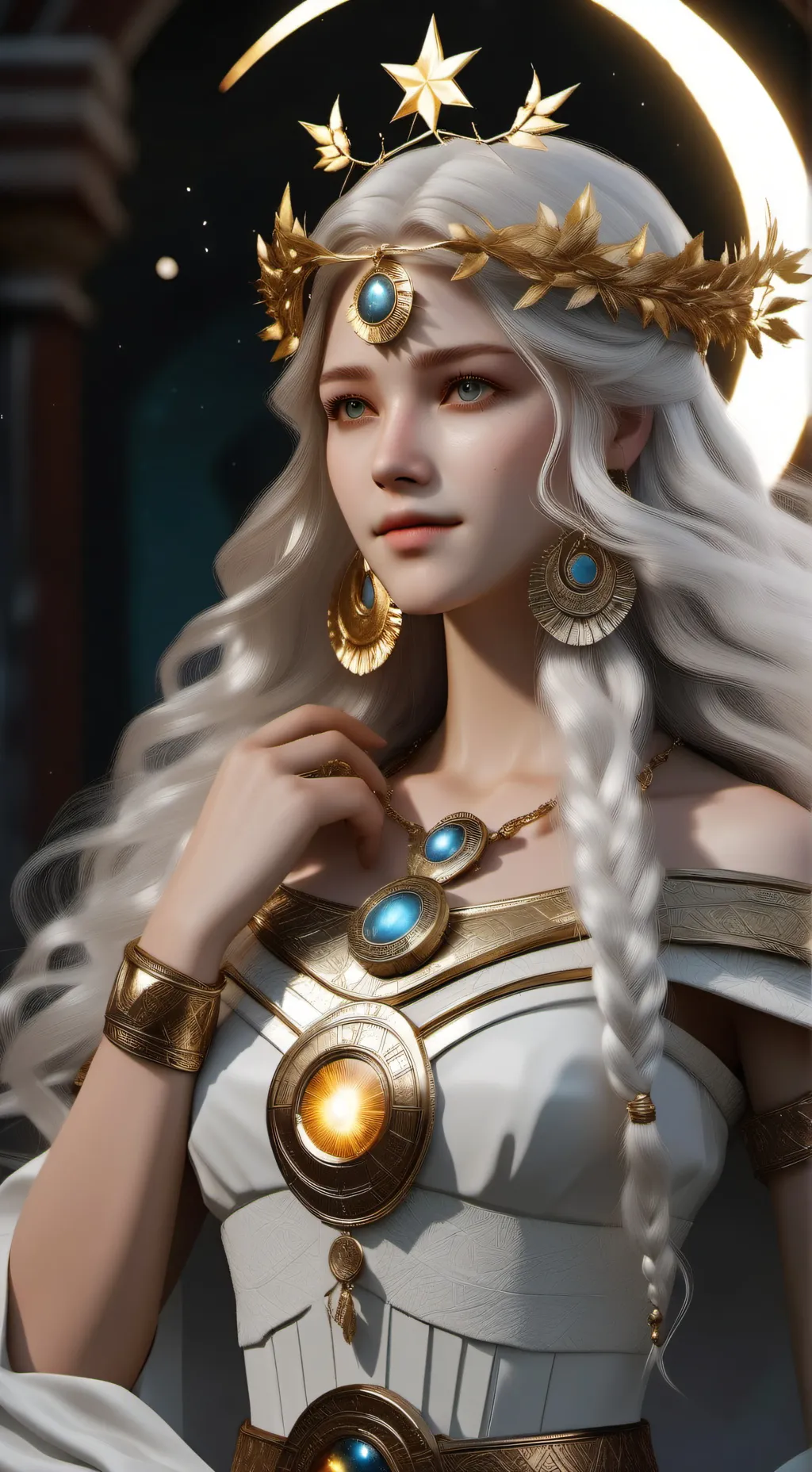 ai character: Celestia background