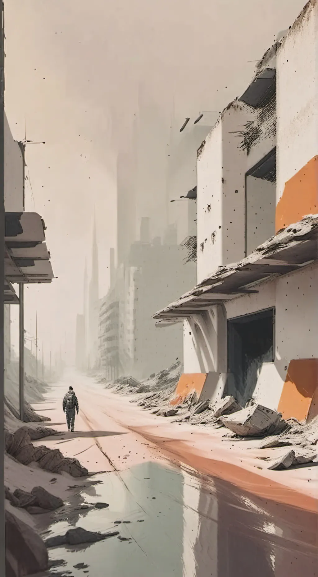 ai character: Quarantine zone background