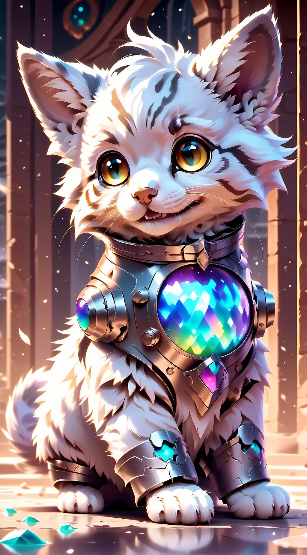 ai character: purple background