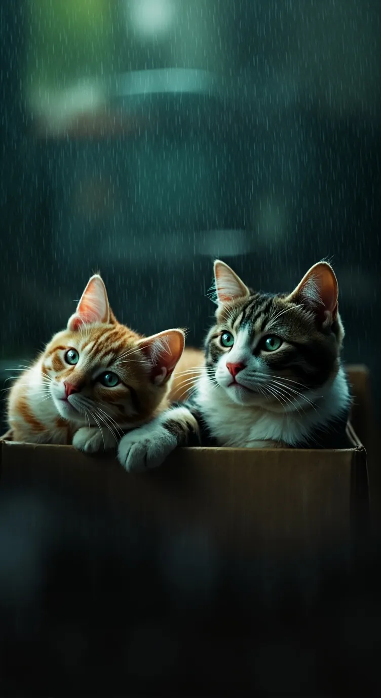 ai character: Glenn And Mama cat background