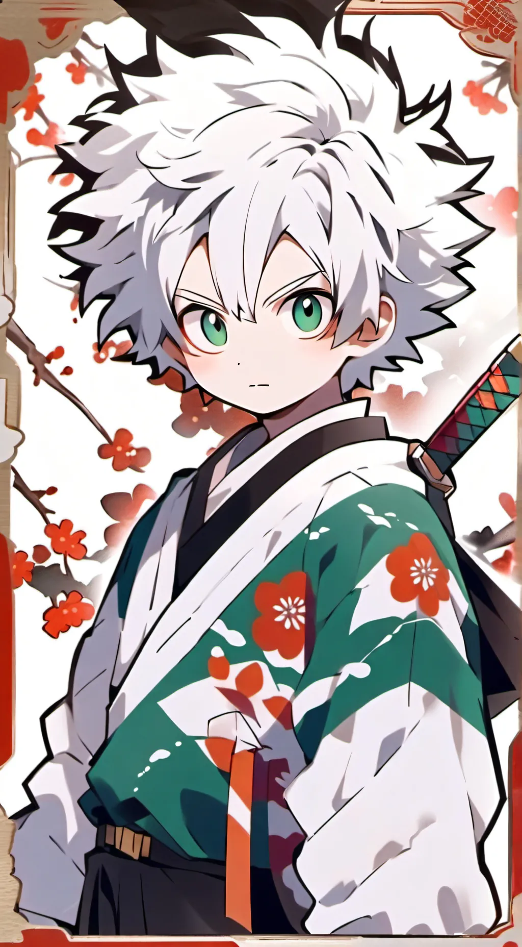 ai character: †★bakudeku kid★† background