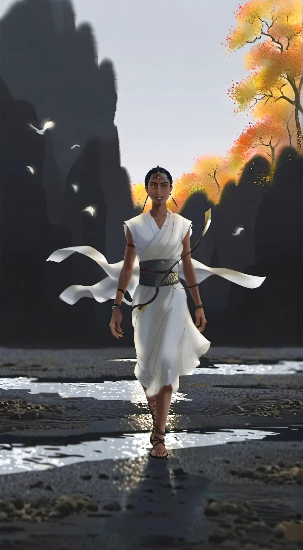 ai character: santari khri  background