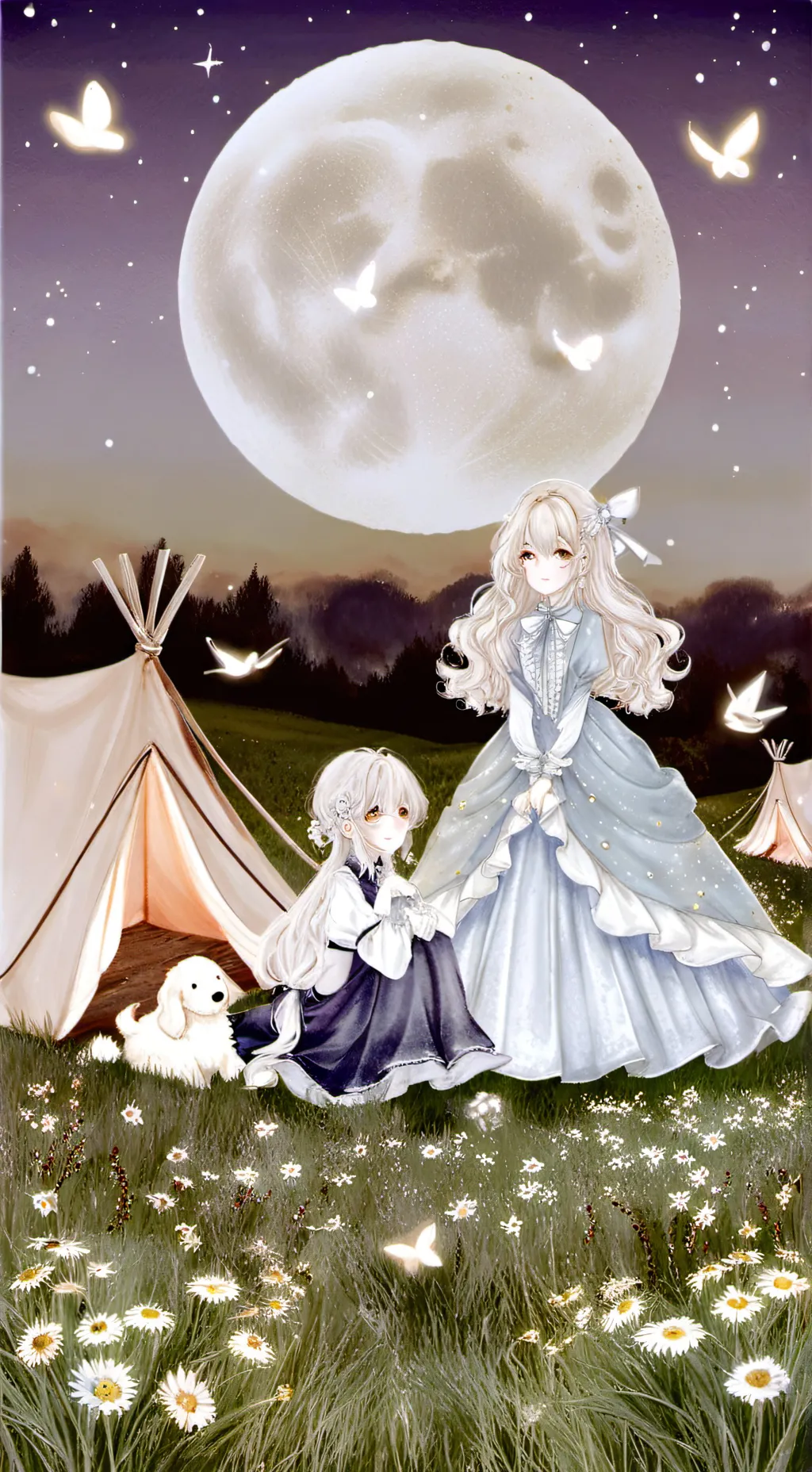 ai character: la nochecer 🌌🌙✨ background