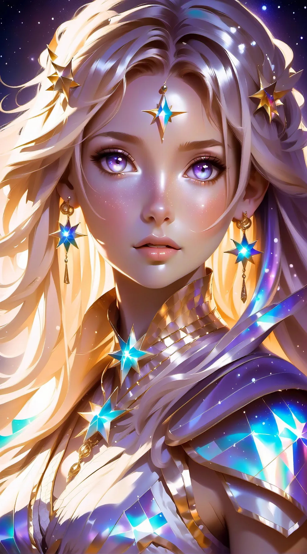 ai character: Elaria, la Diosa background