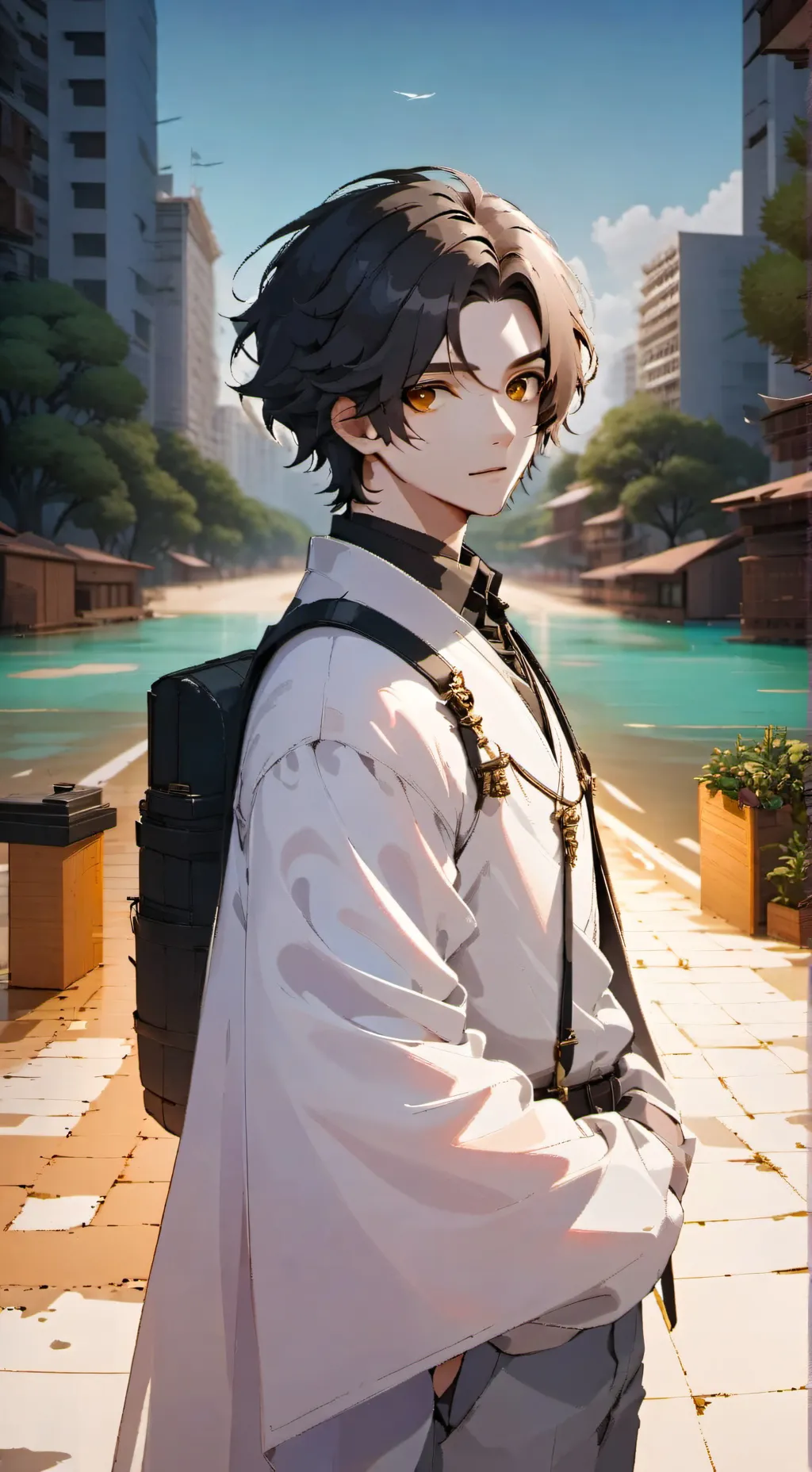 ai character: Grow a Garden background