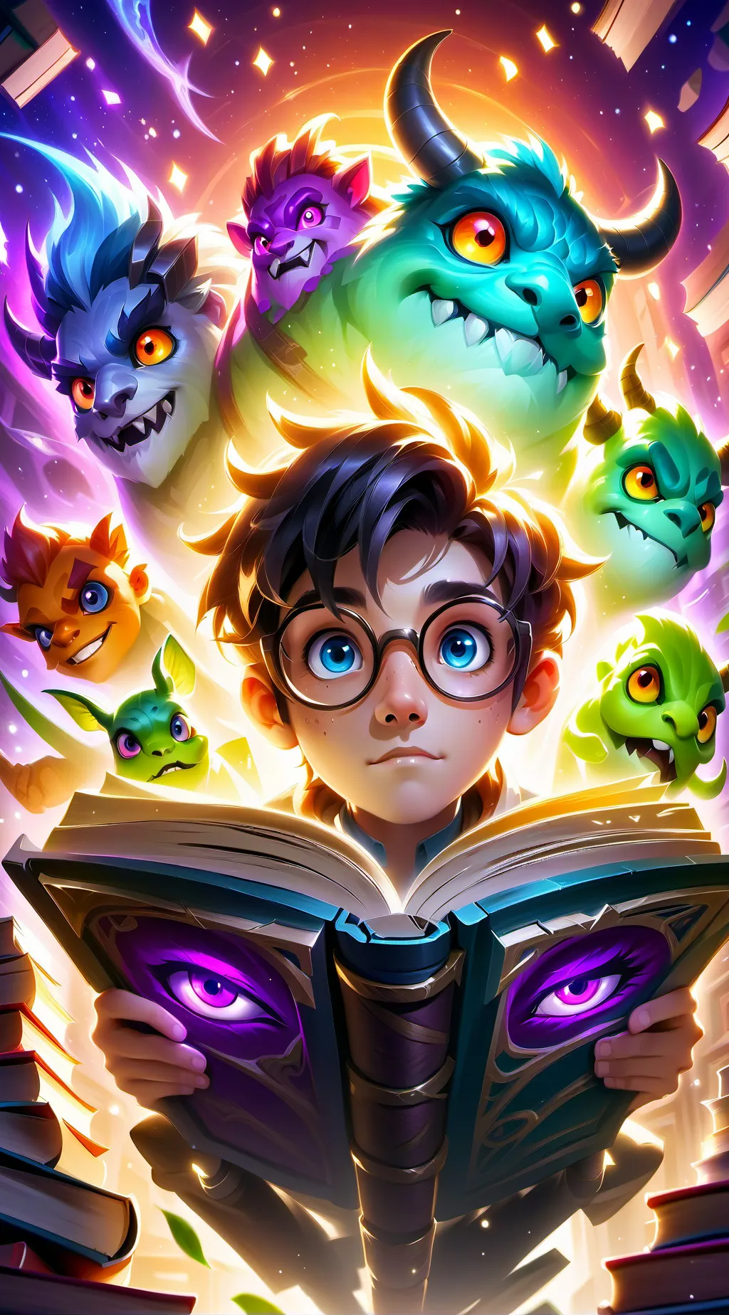 ai character: Spritebook Protagonist background