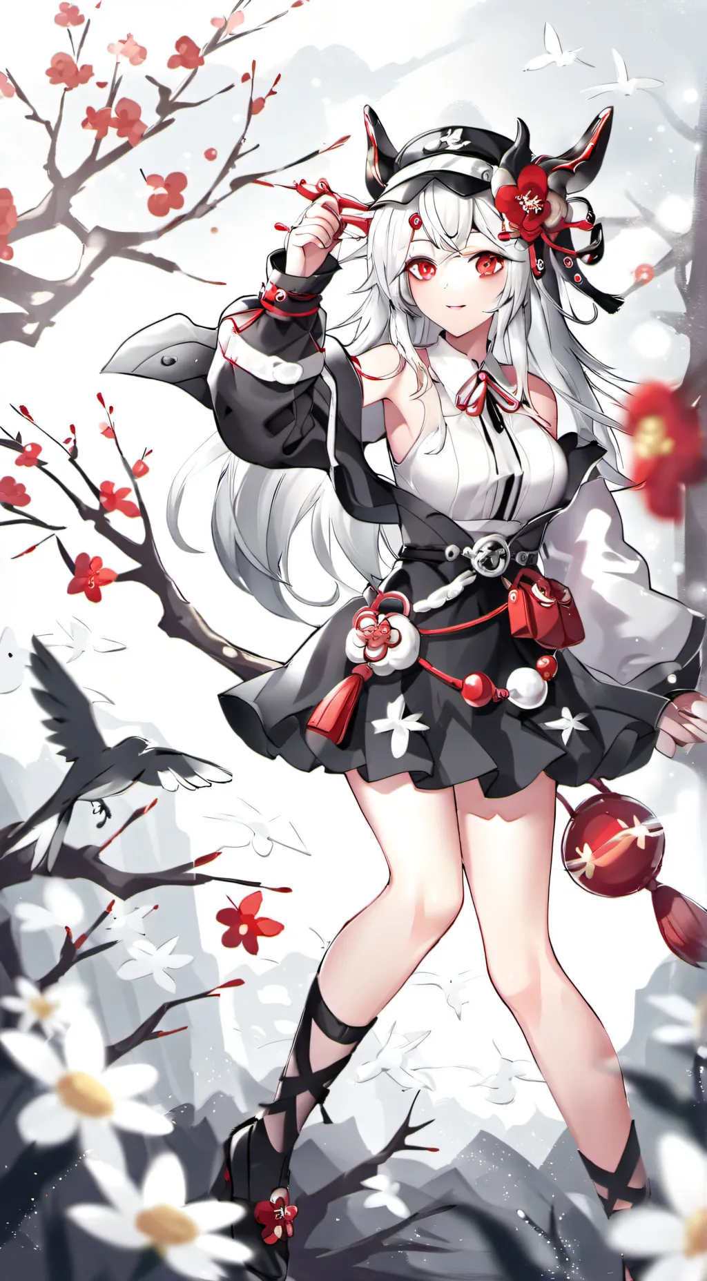 ai character: DEMON SLAYER FT background