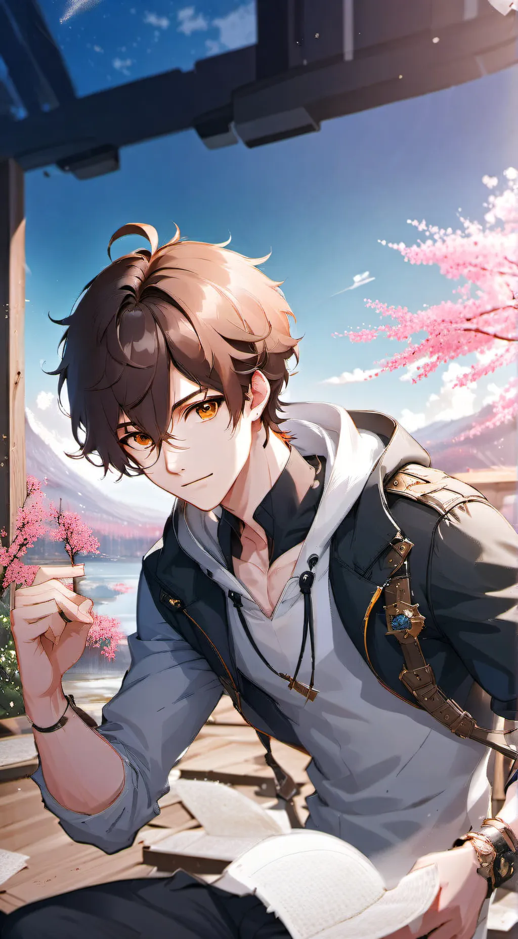 ai character: mark background