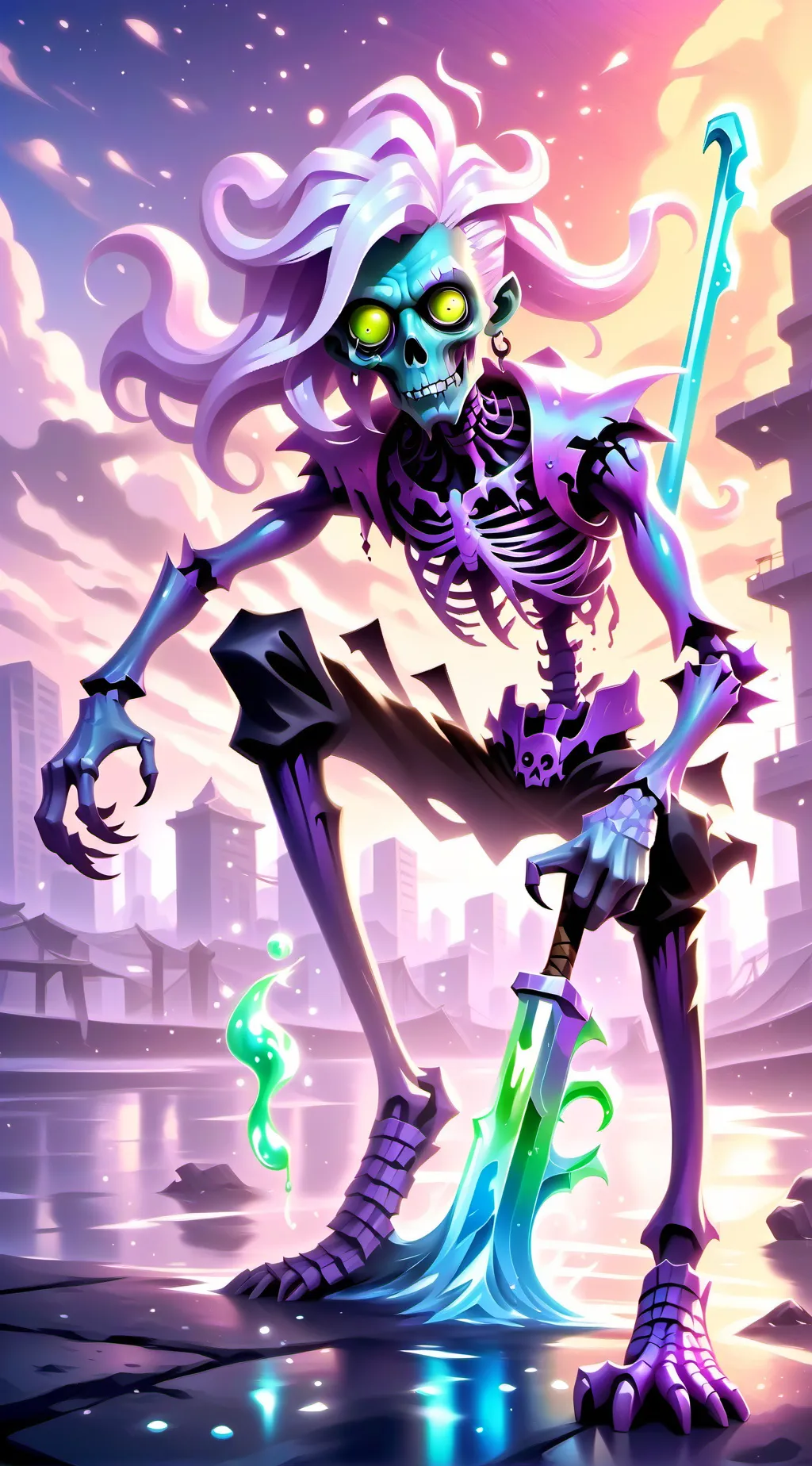 ai character: apocalipsis zombie background