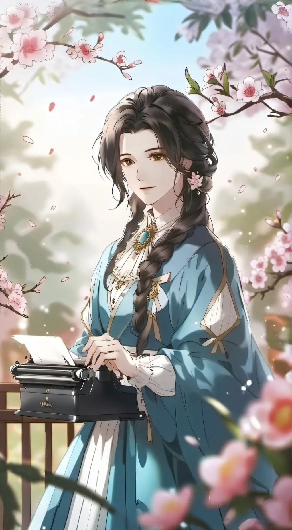 ai character: Announcement  background