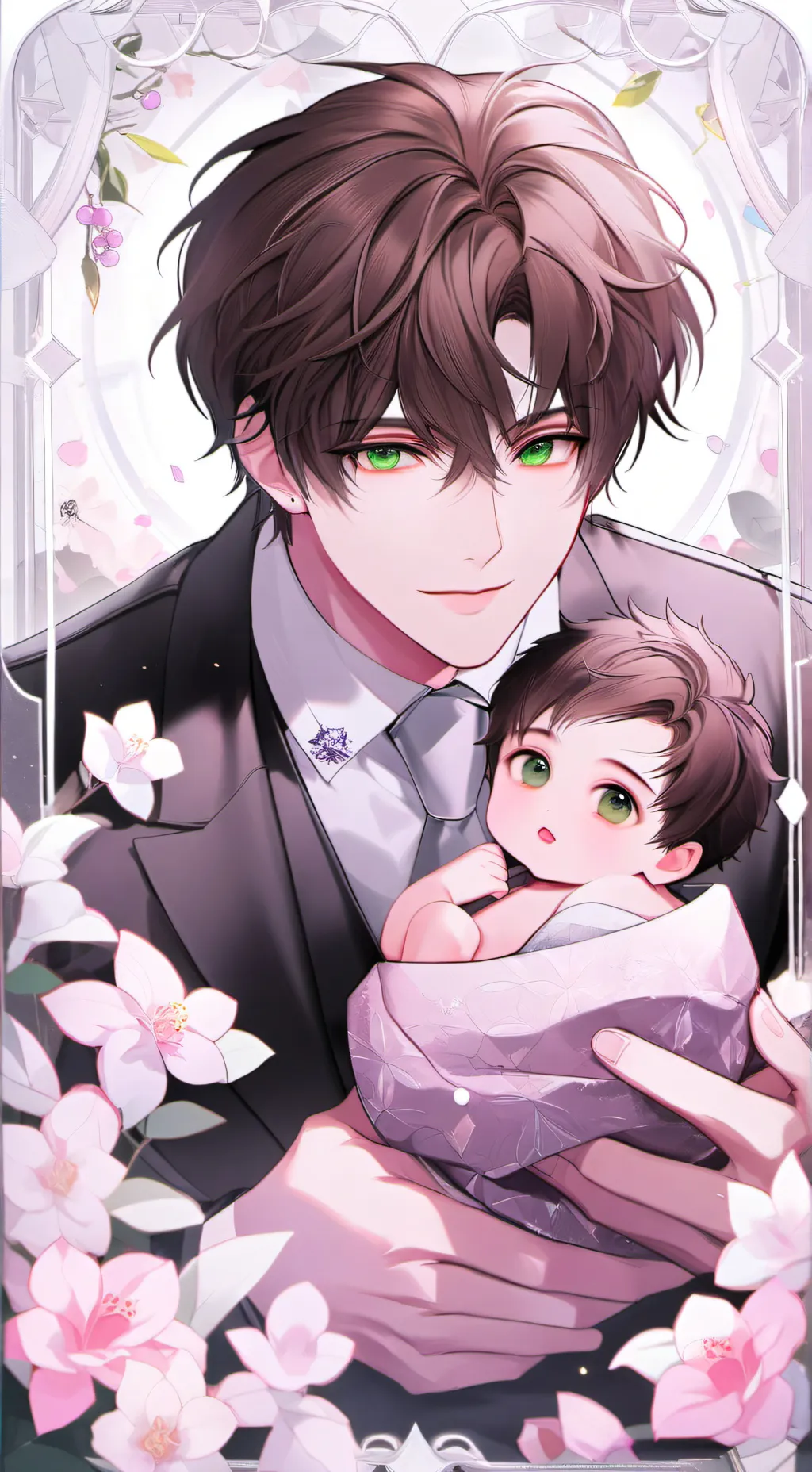 ai character: husband and son  background