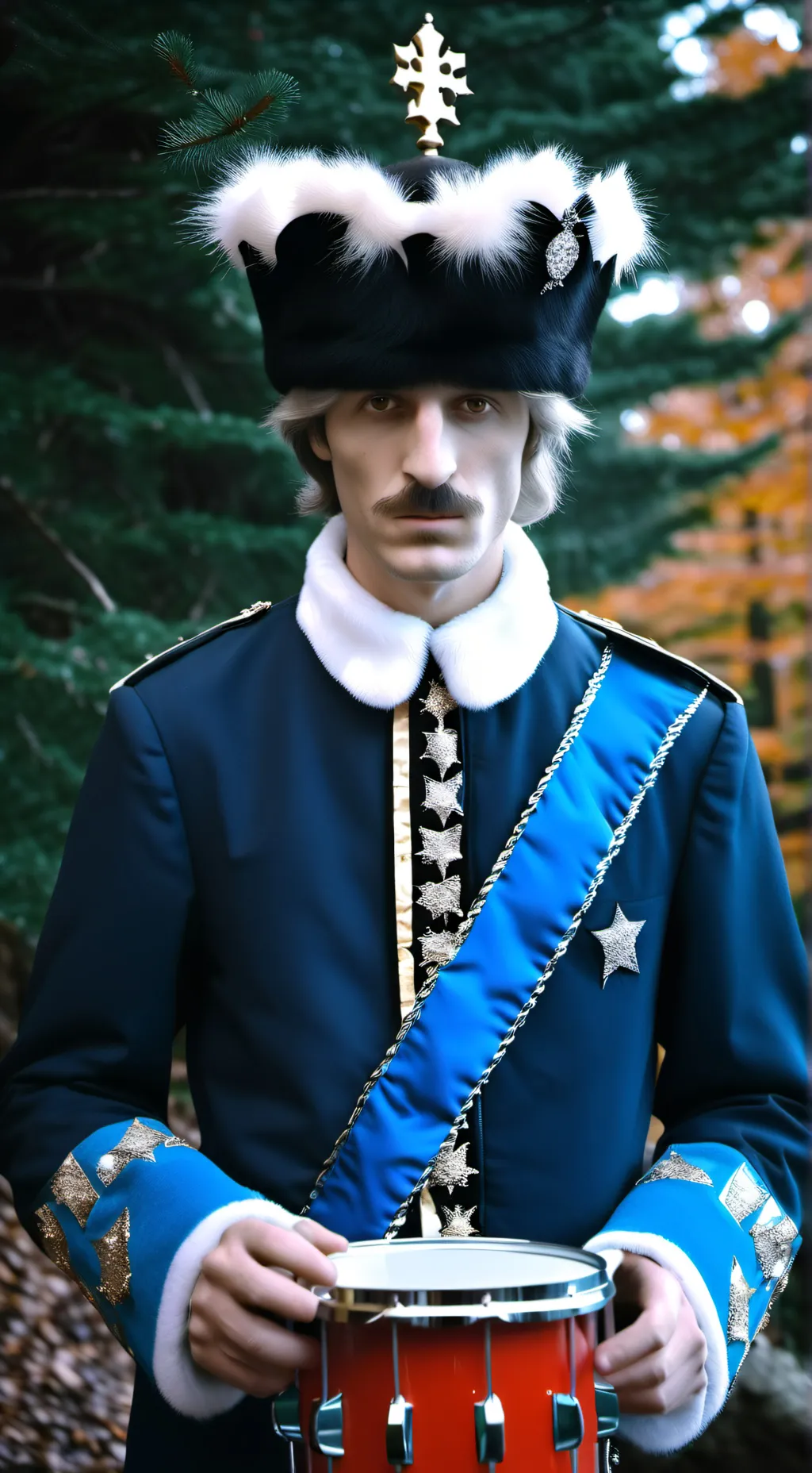 ai character: king drum 🥁 background