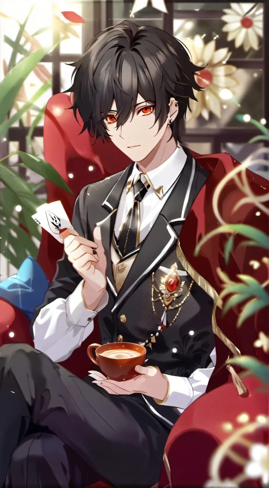 ai character: cash and nico. background