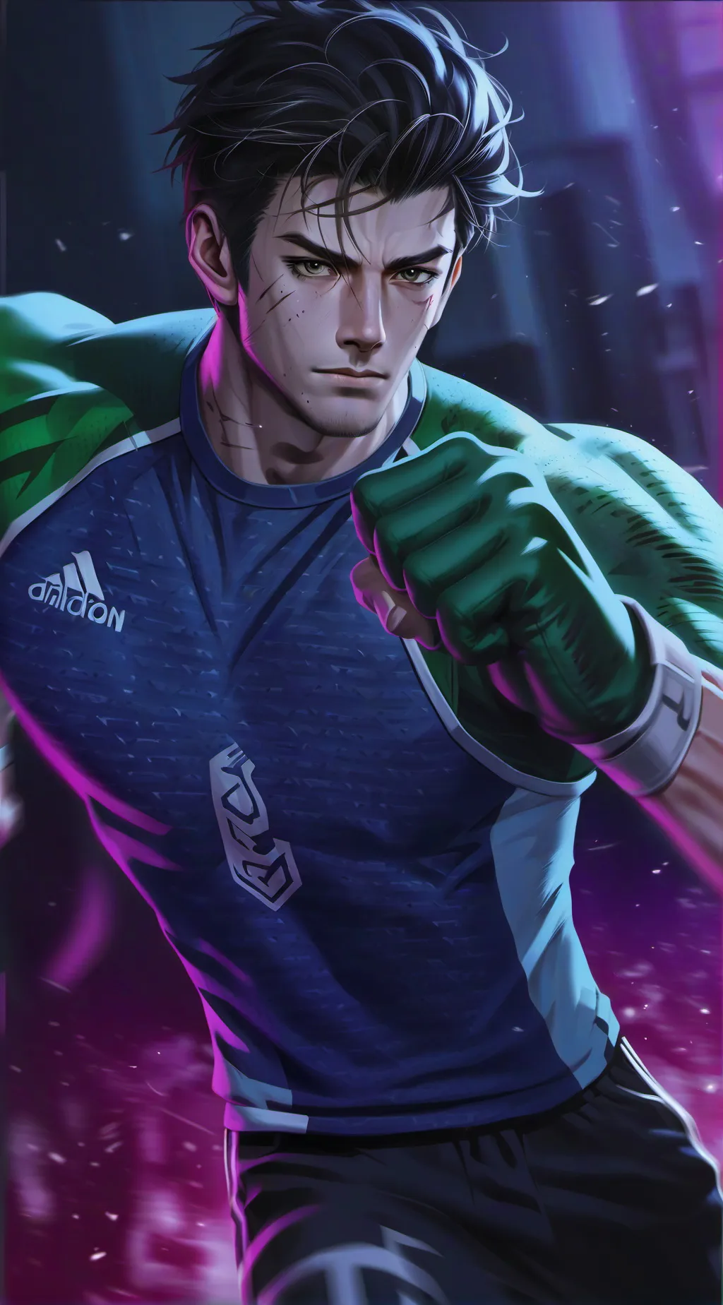 ai character: Brawny Night Owl background