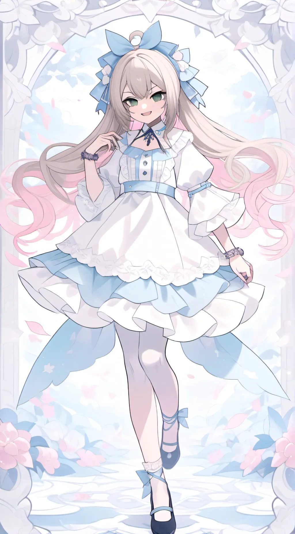 ai character: Make her fell love background