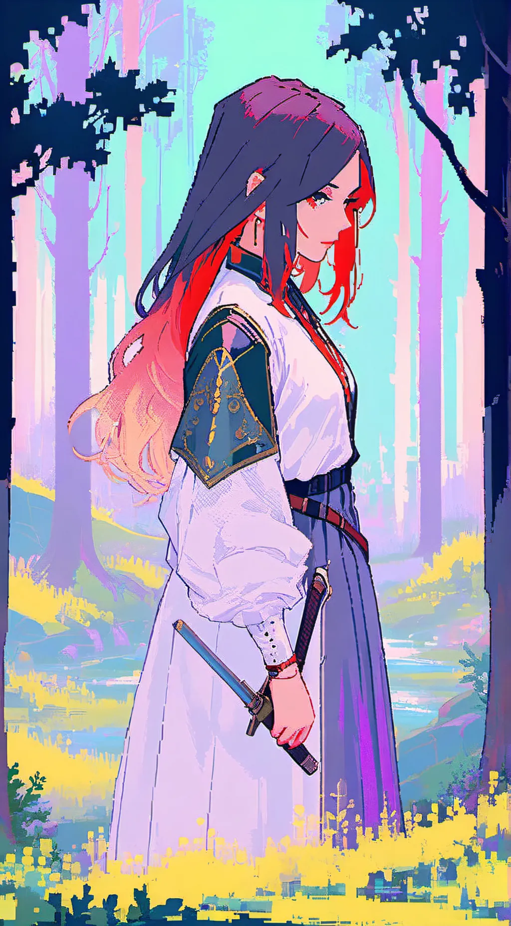 ai character: Kpop demon hunters background