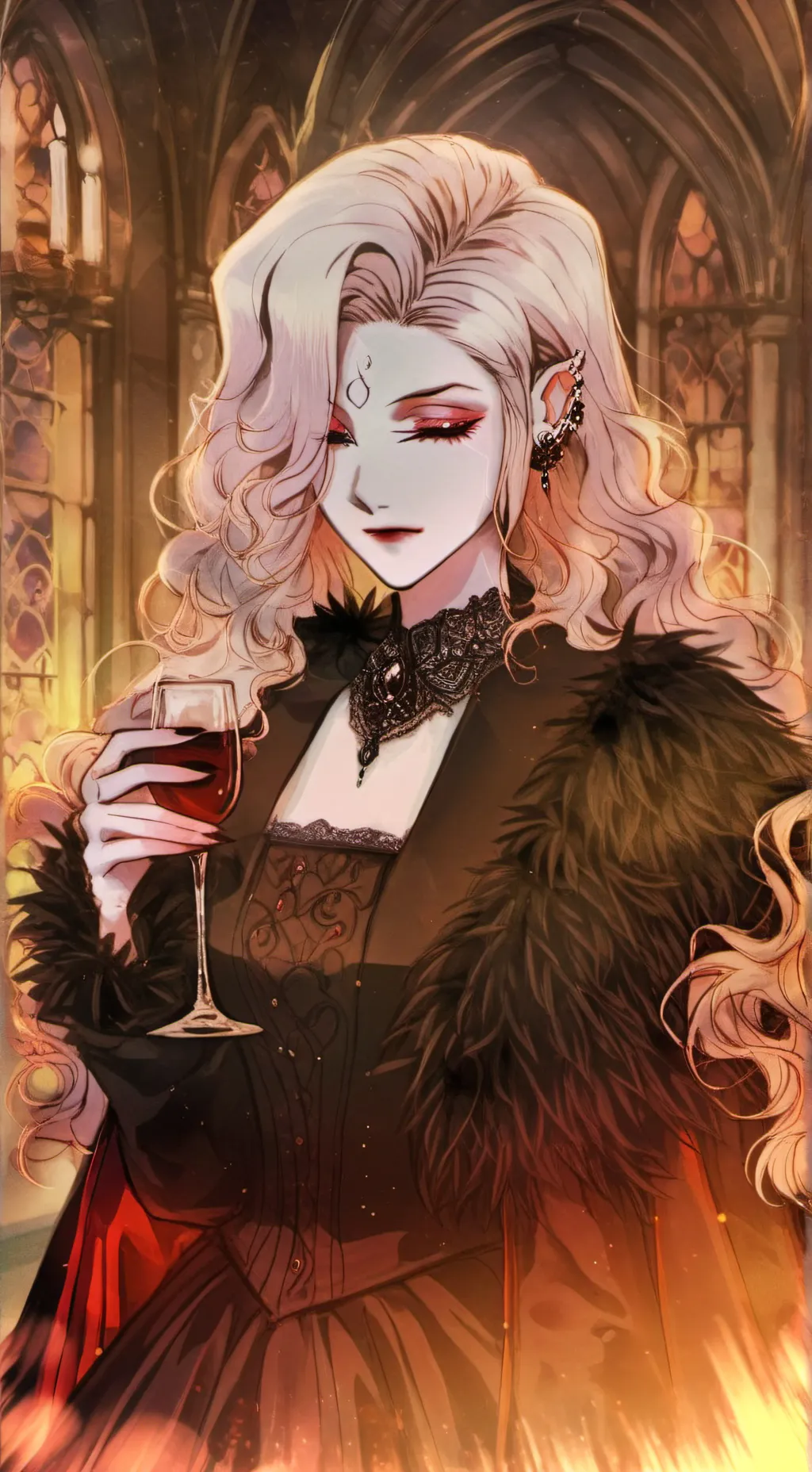 ai character: Lorraine Duskcrow  background