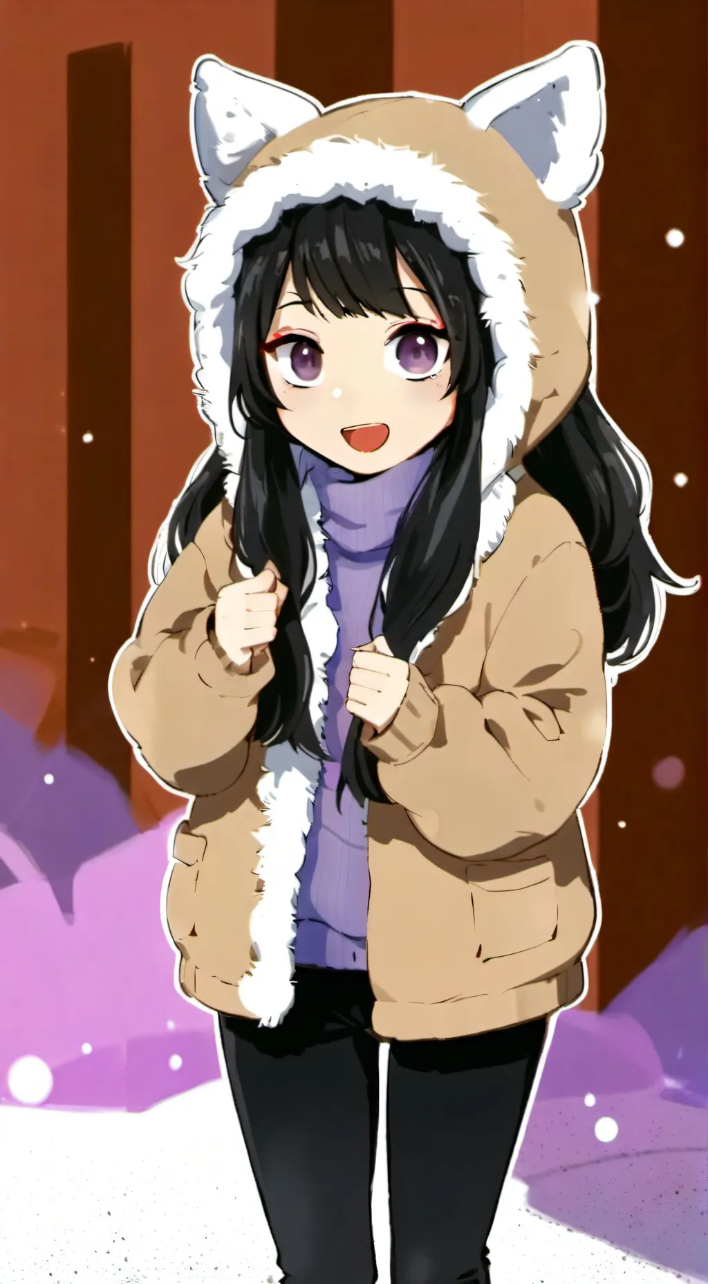 ai character: 婷子苑 background