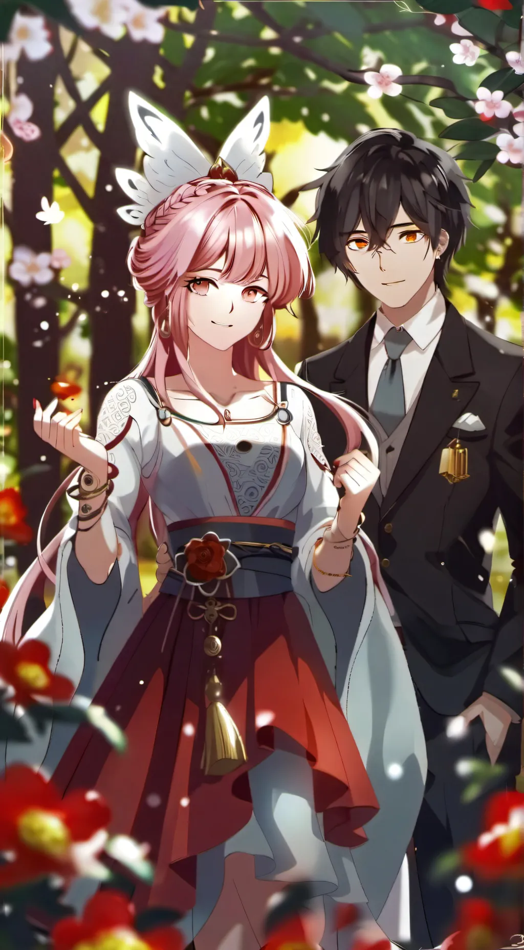 ai character: Katsuki Bakugo background