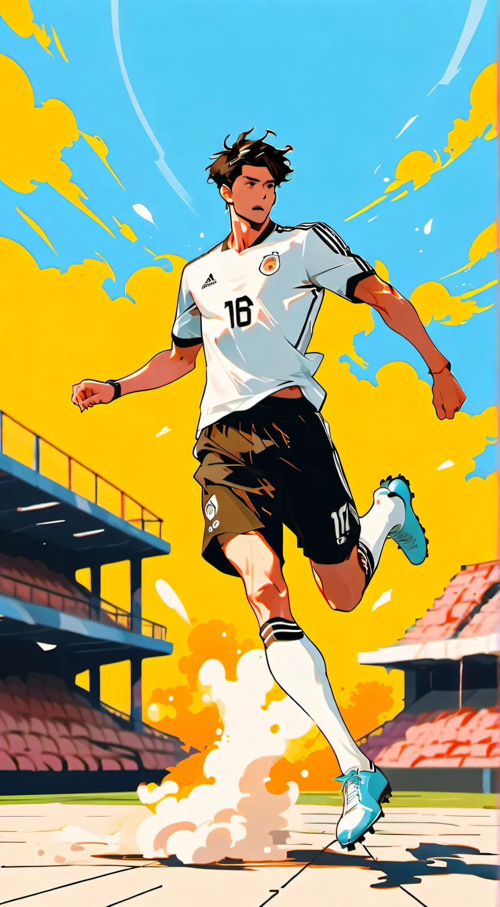 ai character: peruano vs Messi  background