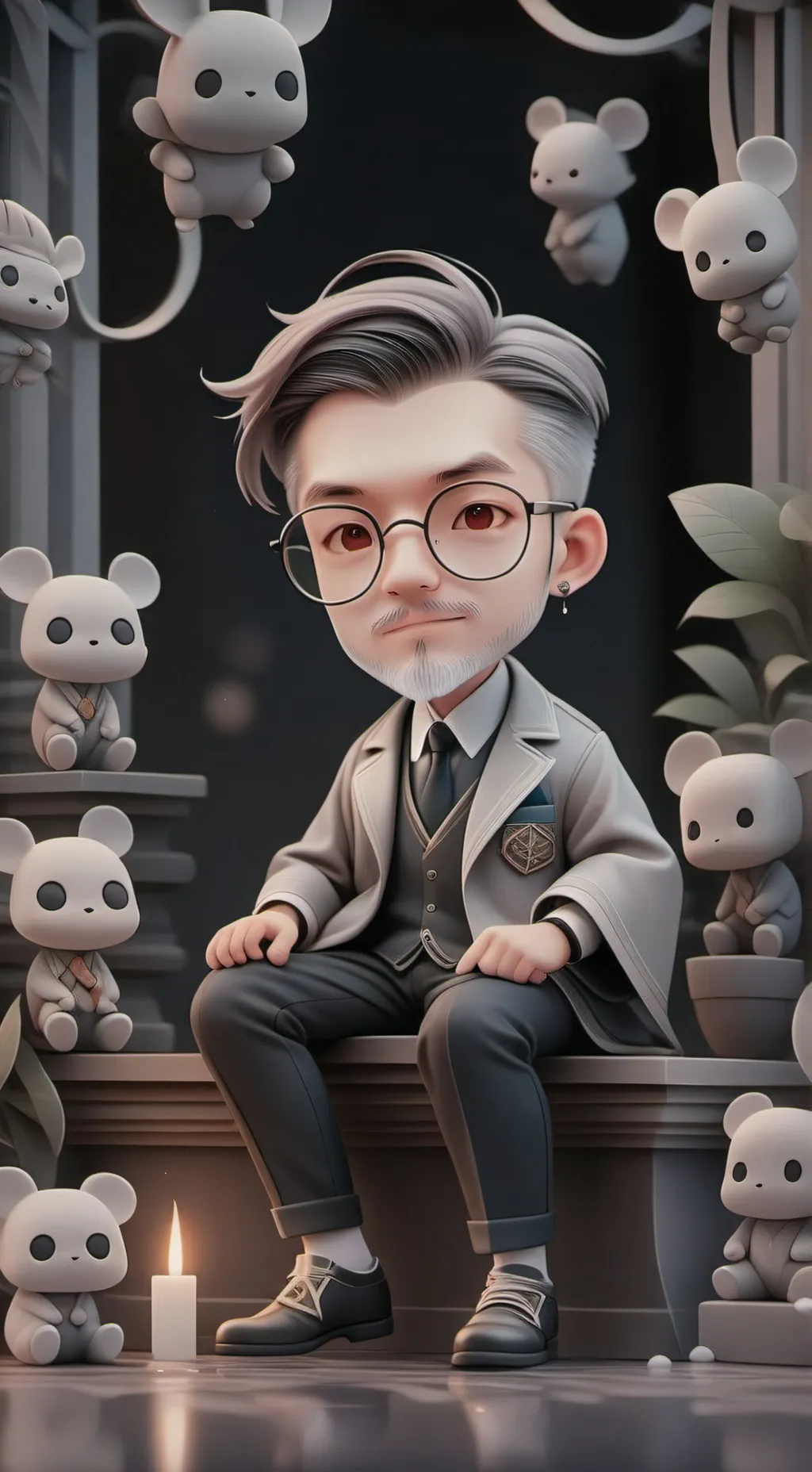 ai character: David  background