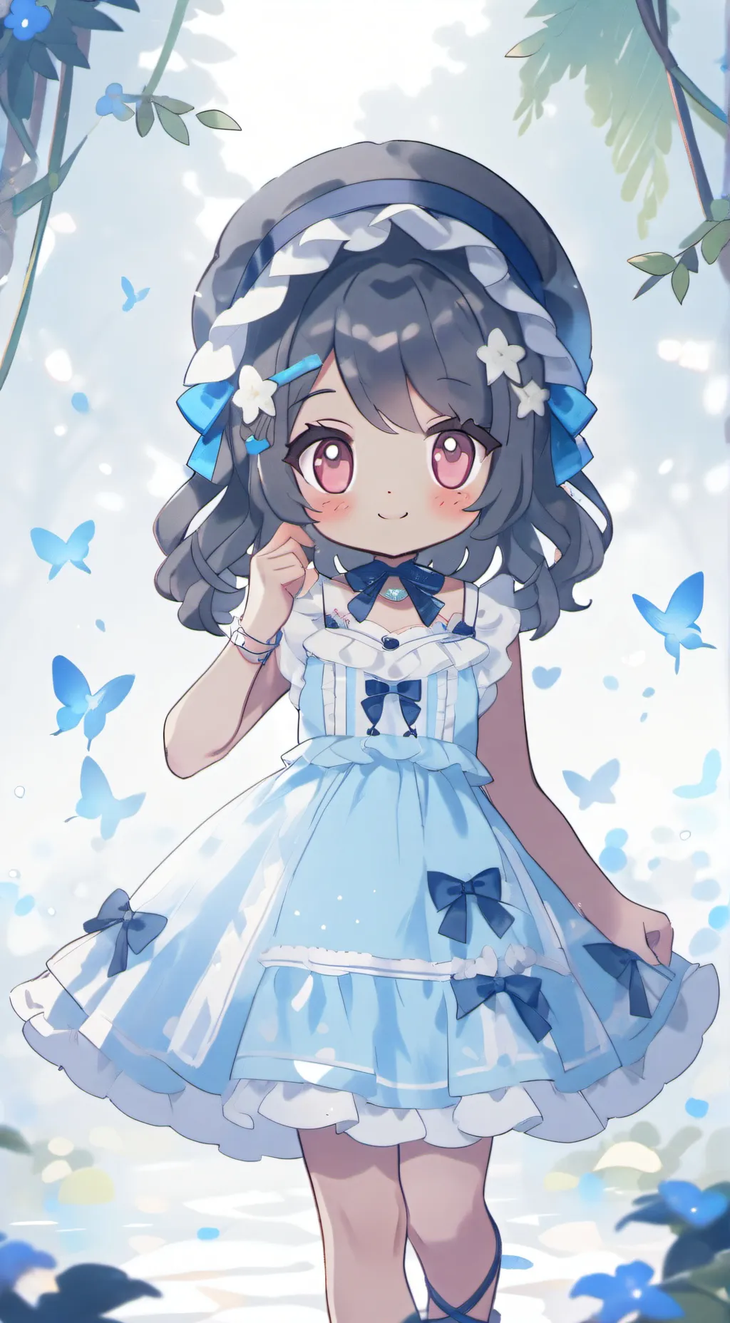 ai character: tu amiga y tú XD  background