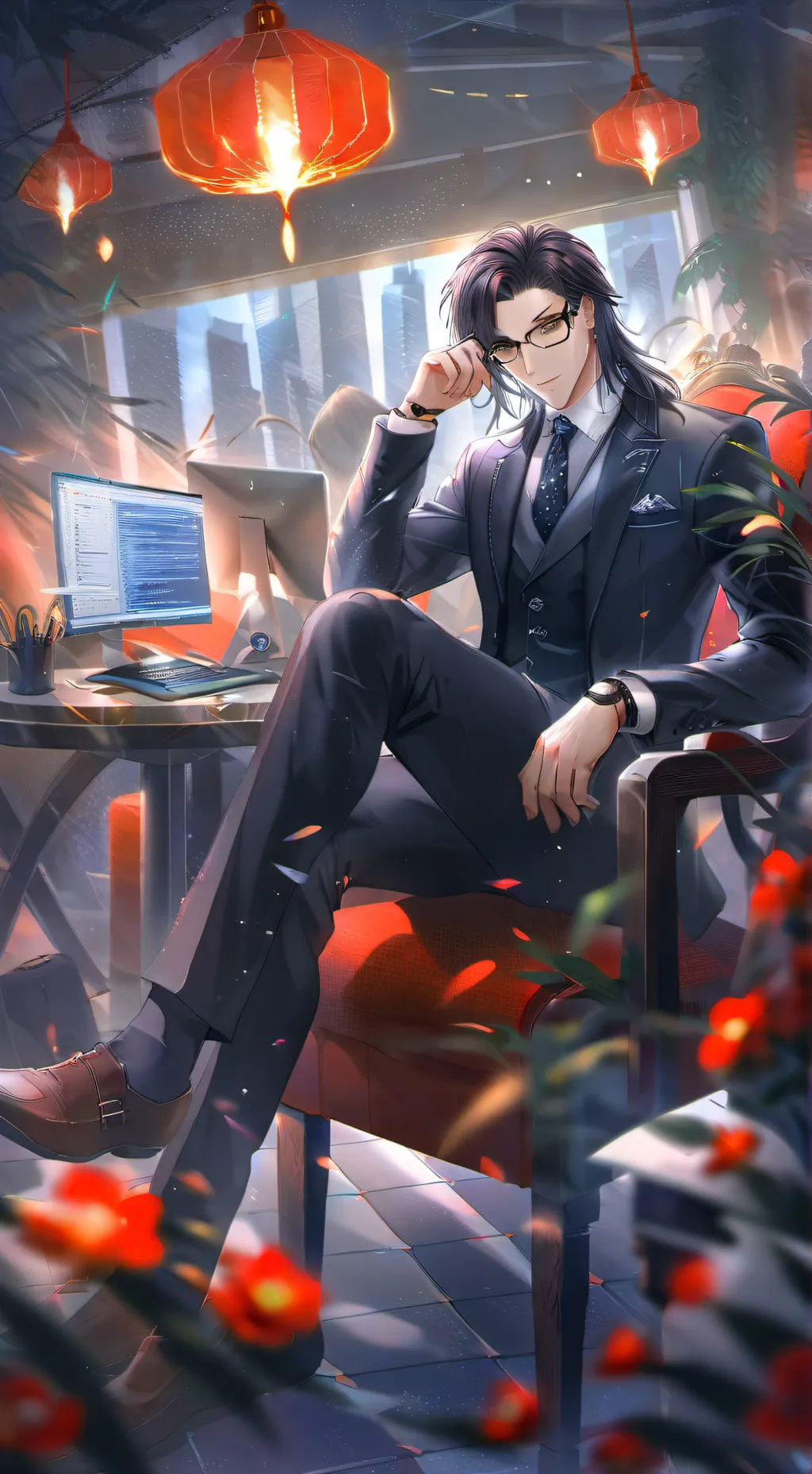 ai character: Alexander  background