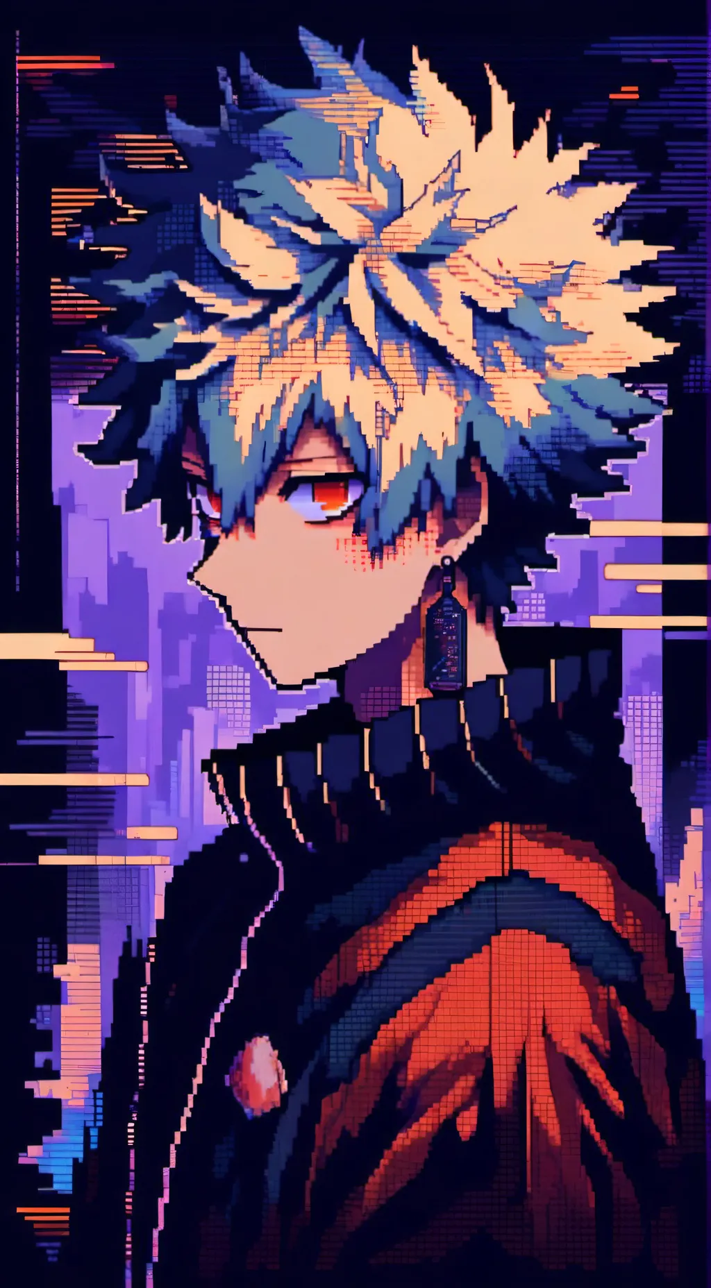 ai character: Katsuki Bakugo  background