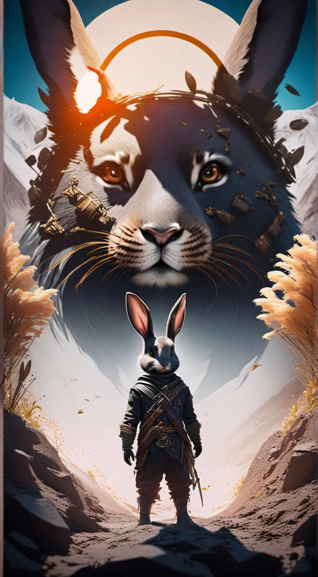 ai character: Shadow Bonnie's cr background