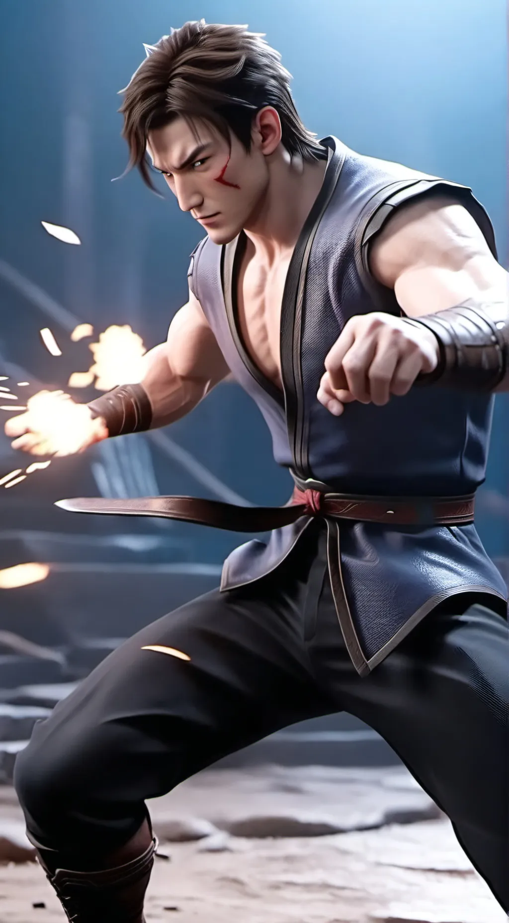 ai character: Universeal fight background