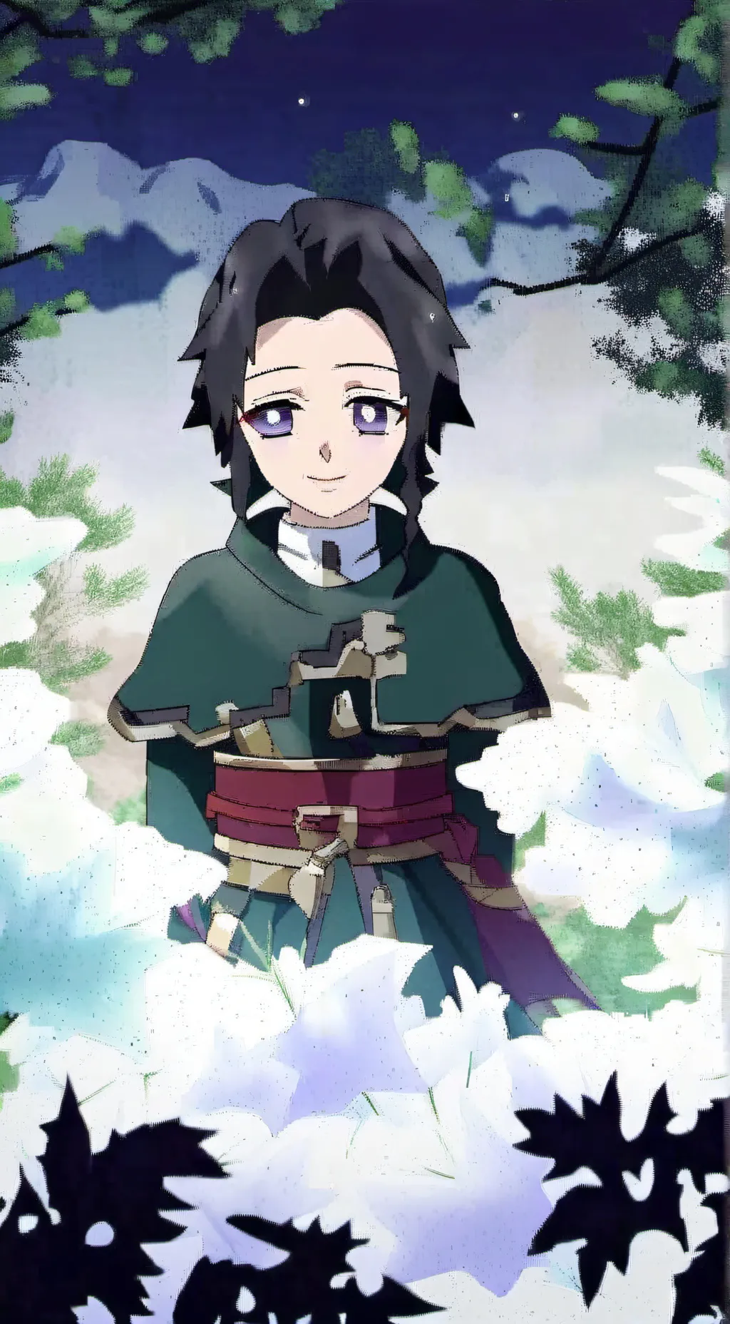 ai character: Yuri showakusei background