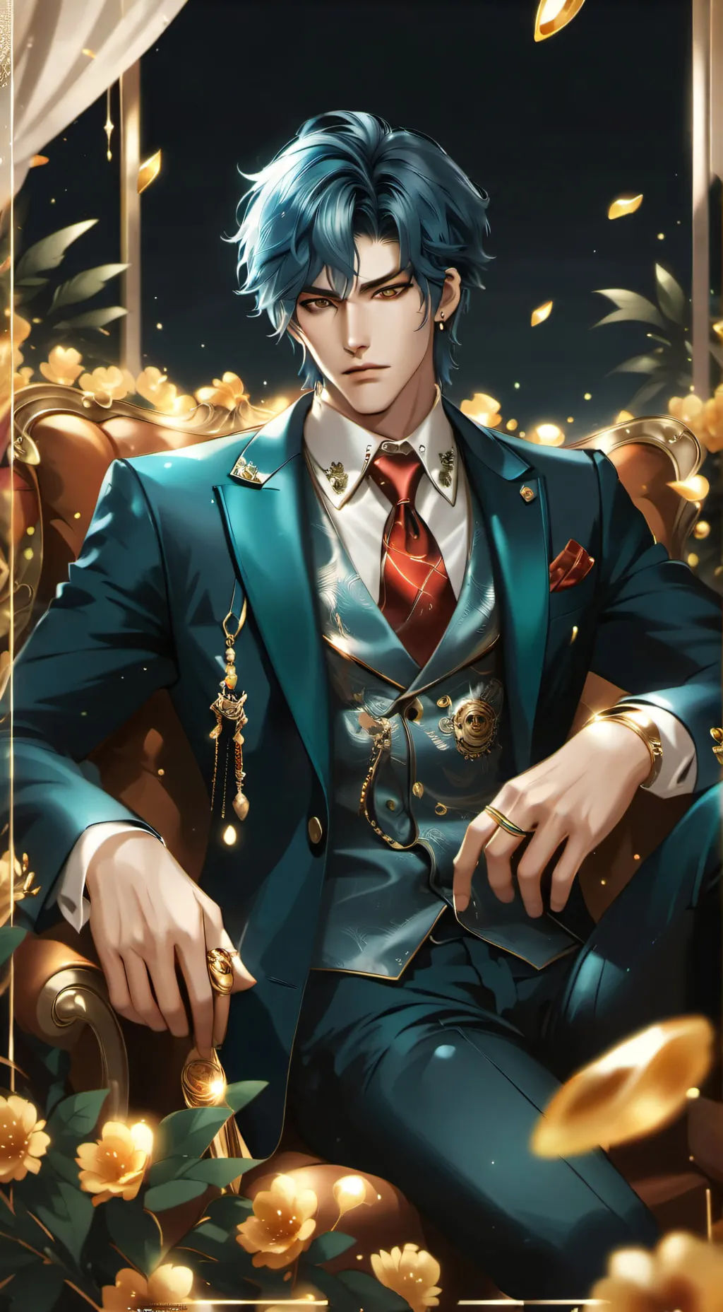 ai character: Xavier shiller  background