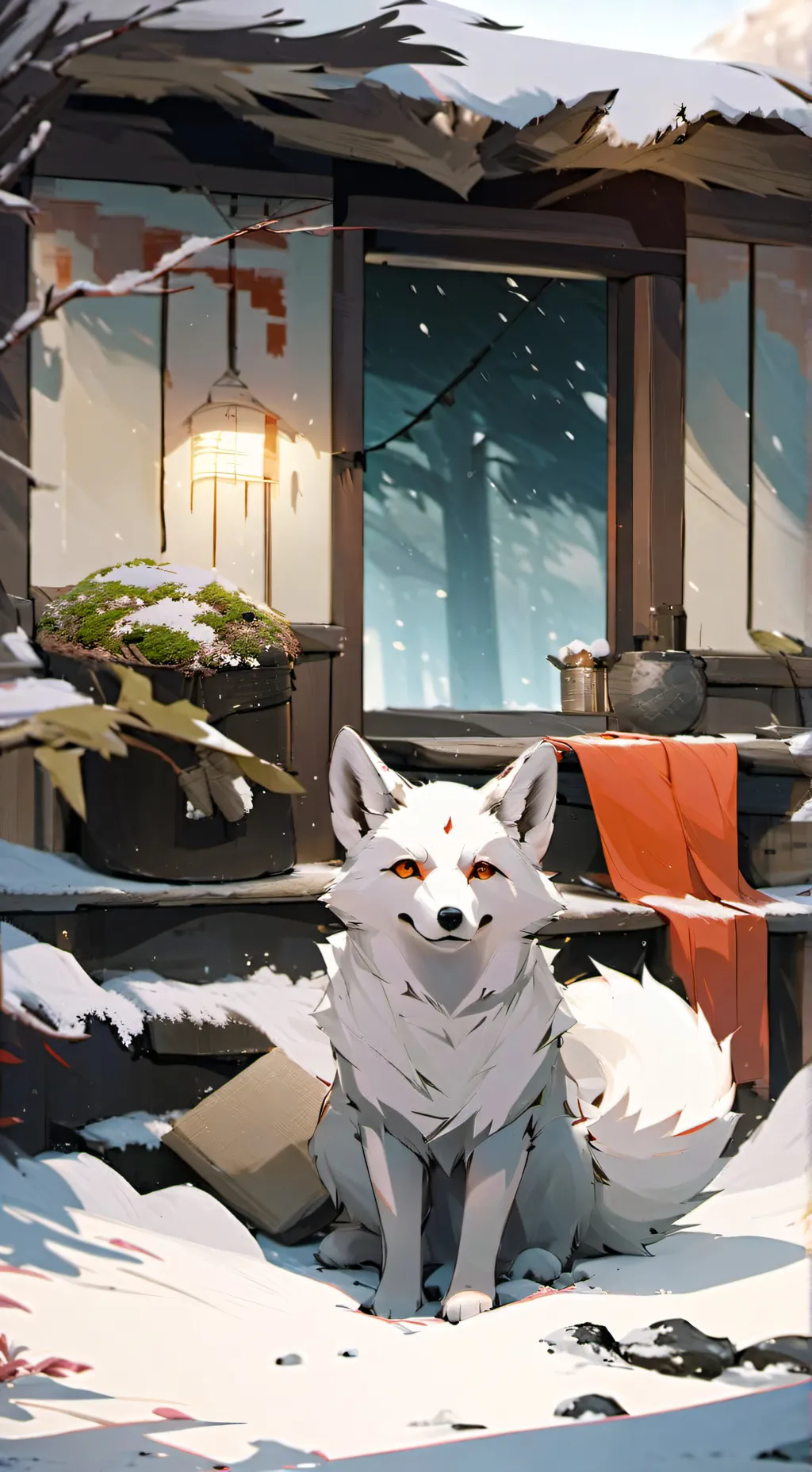 ai character: Fox pup background